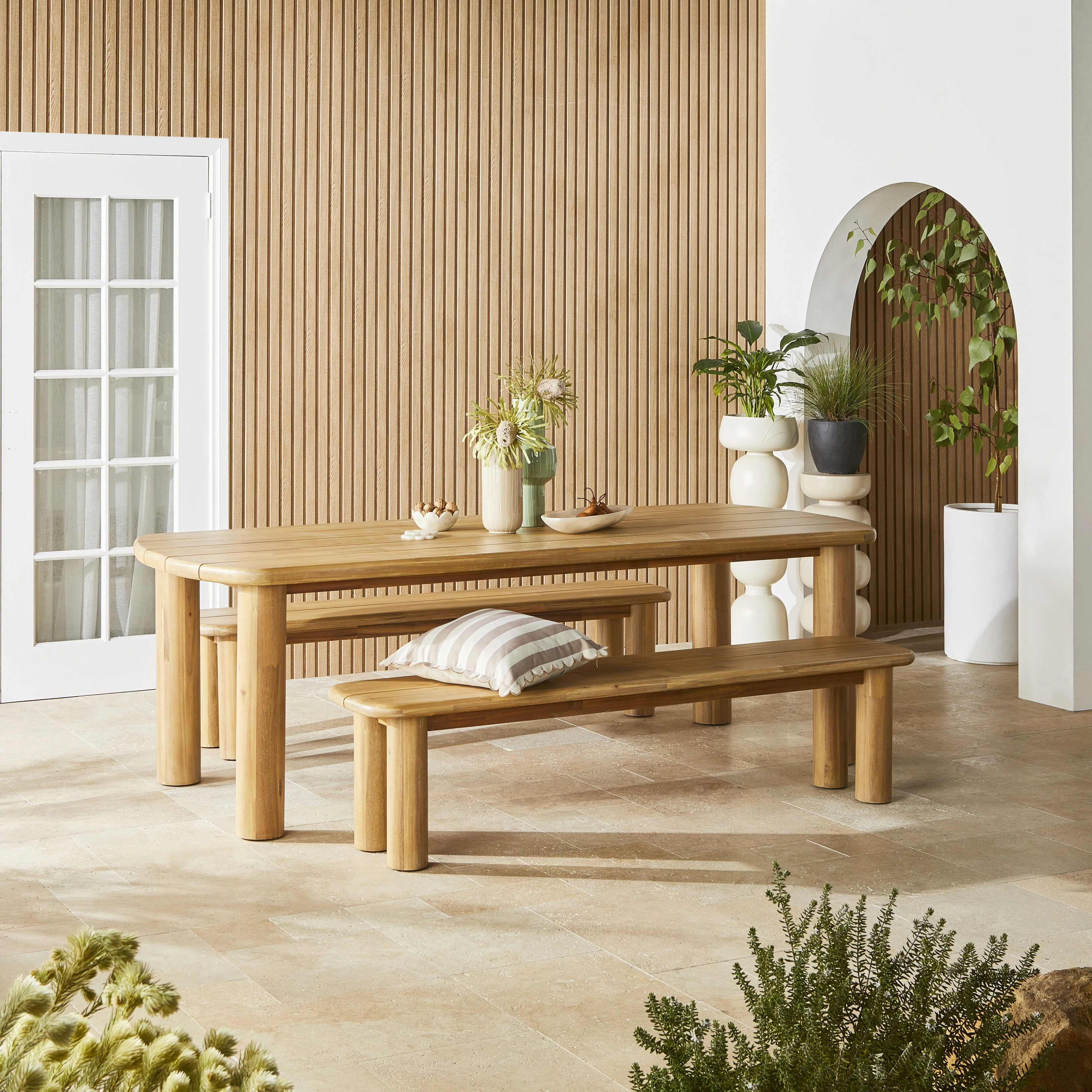 Kotar Outdoor Dining Bench 185cm - Image 7