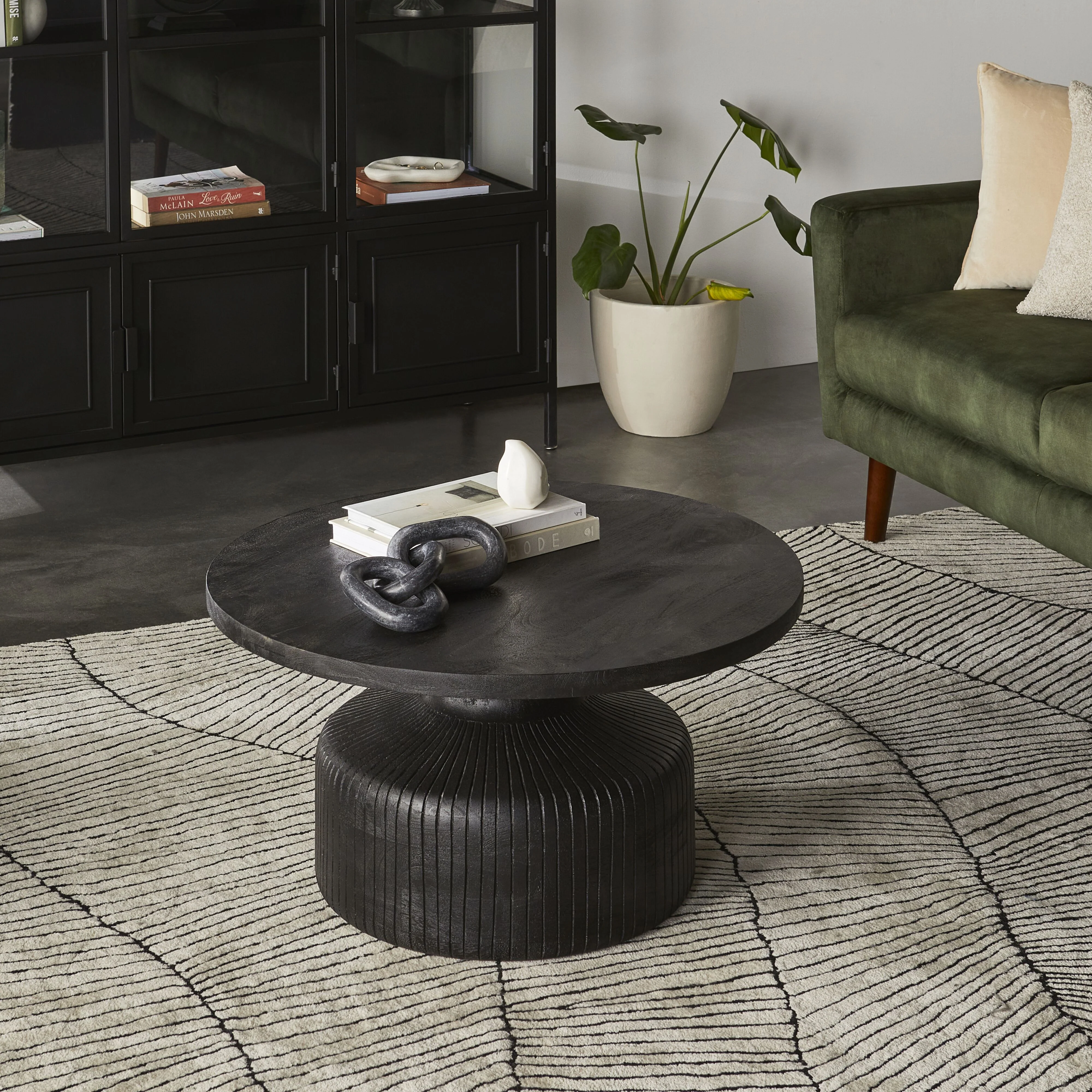 Kulli Round Coffee Table 75 x 40 x 75cm - Image 8