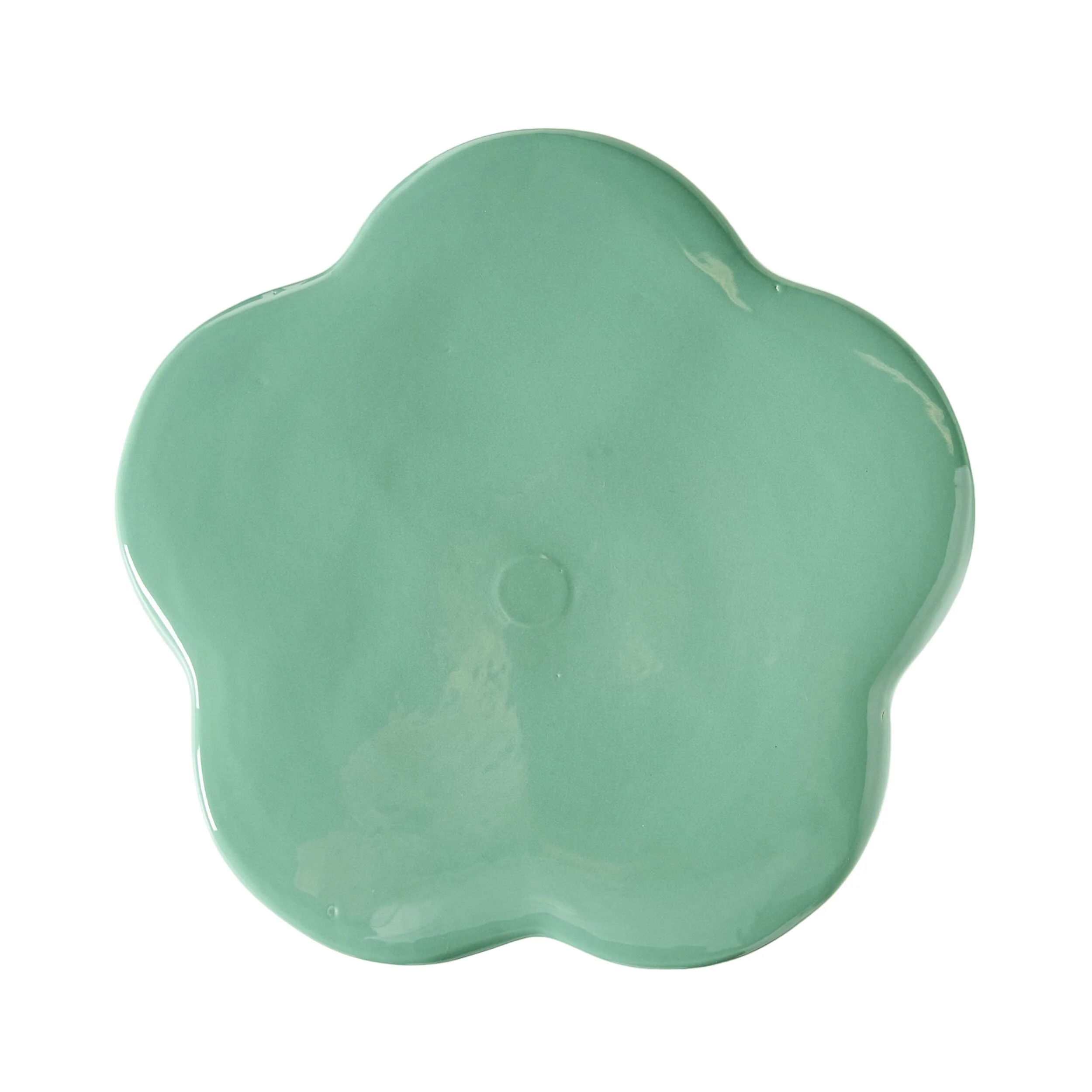 Kylix Curvy Stool Green Gloss 46cm - Image 2