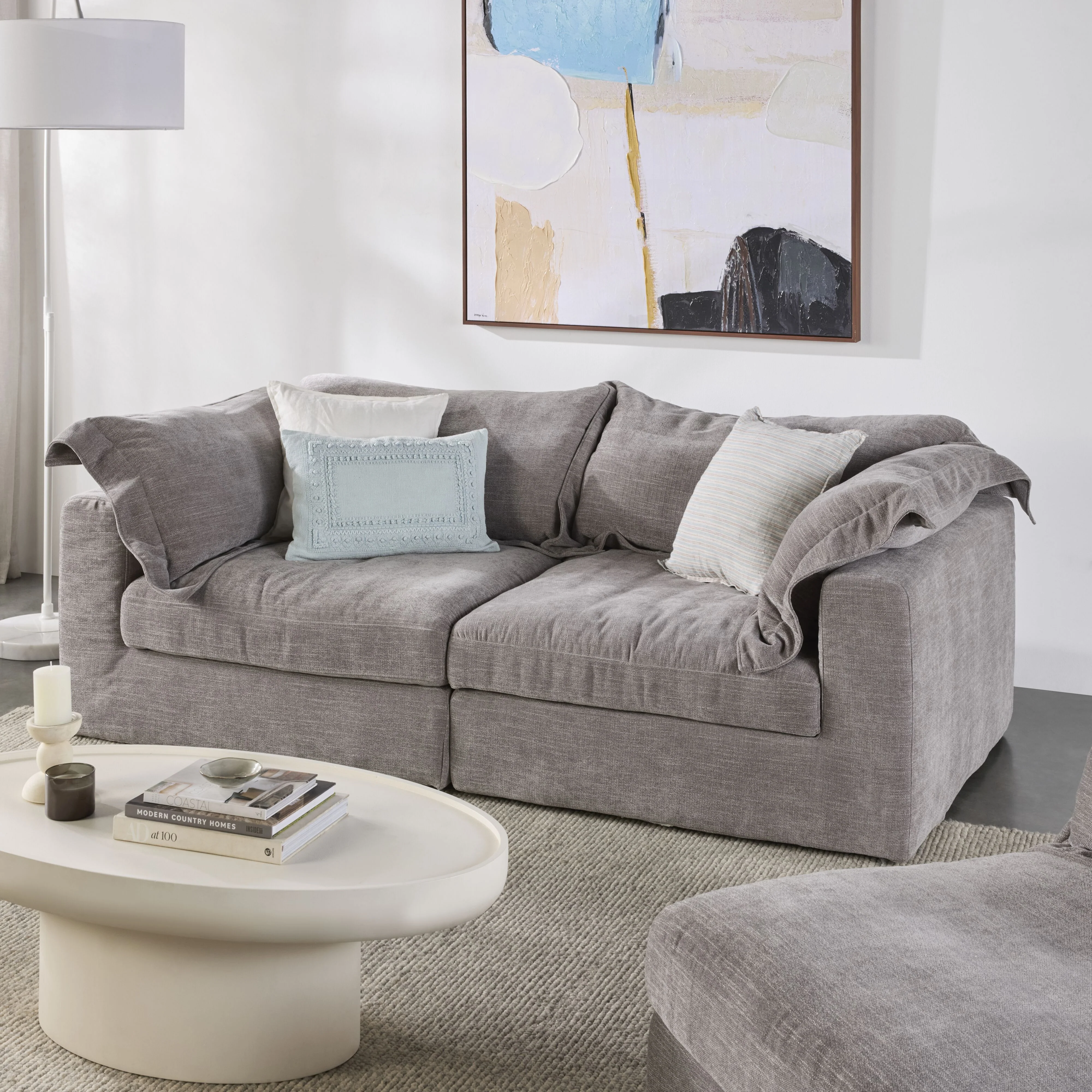 Laze 2 Seater Sofa Twilight Grey - Image 6
