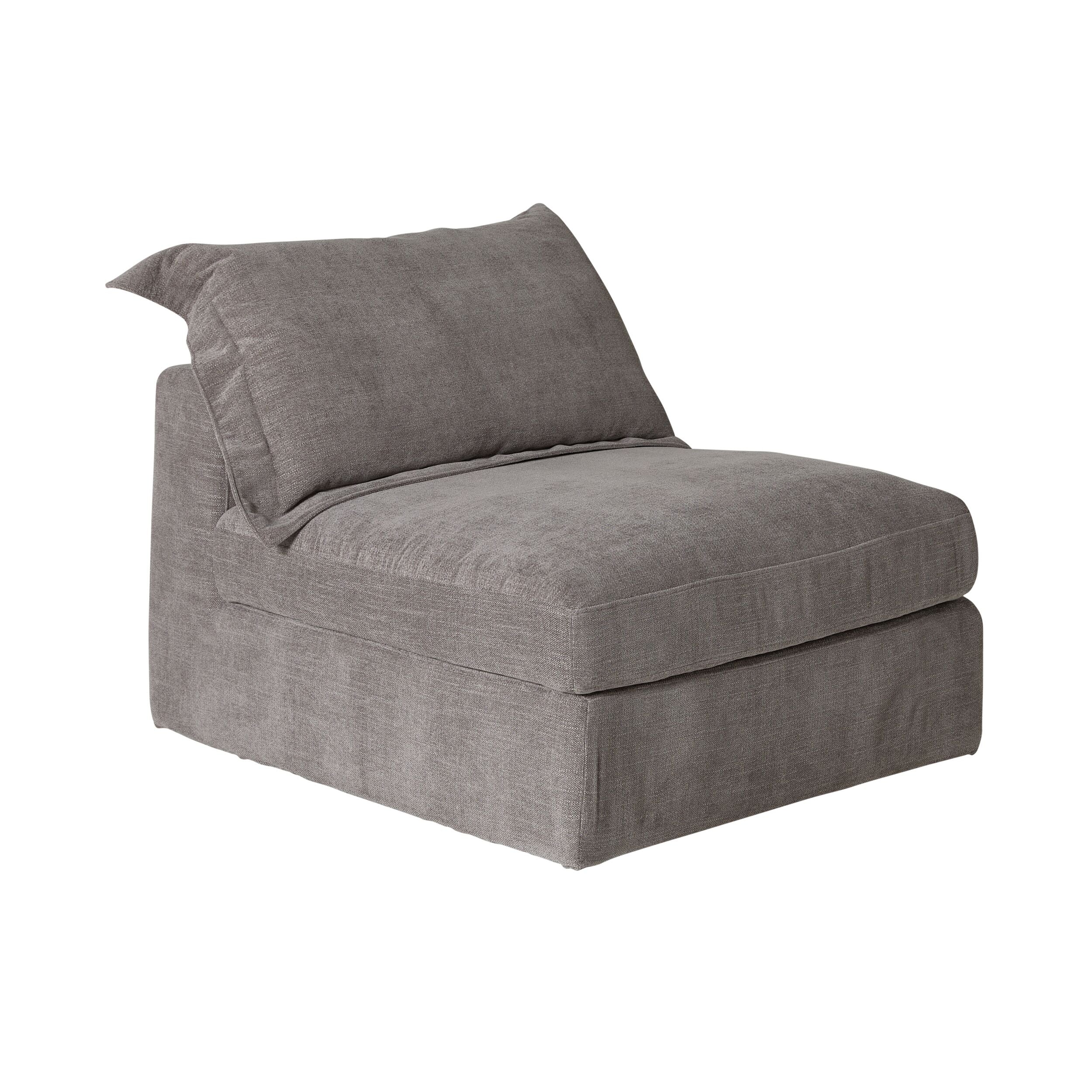 Laze Armless Sofa Twilight Grey - Image 2