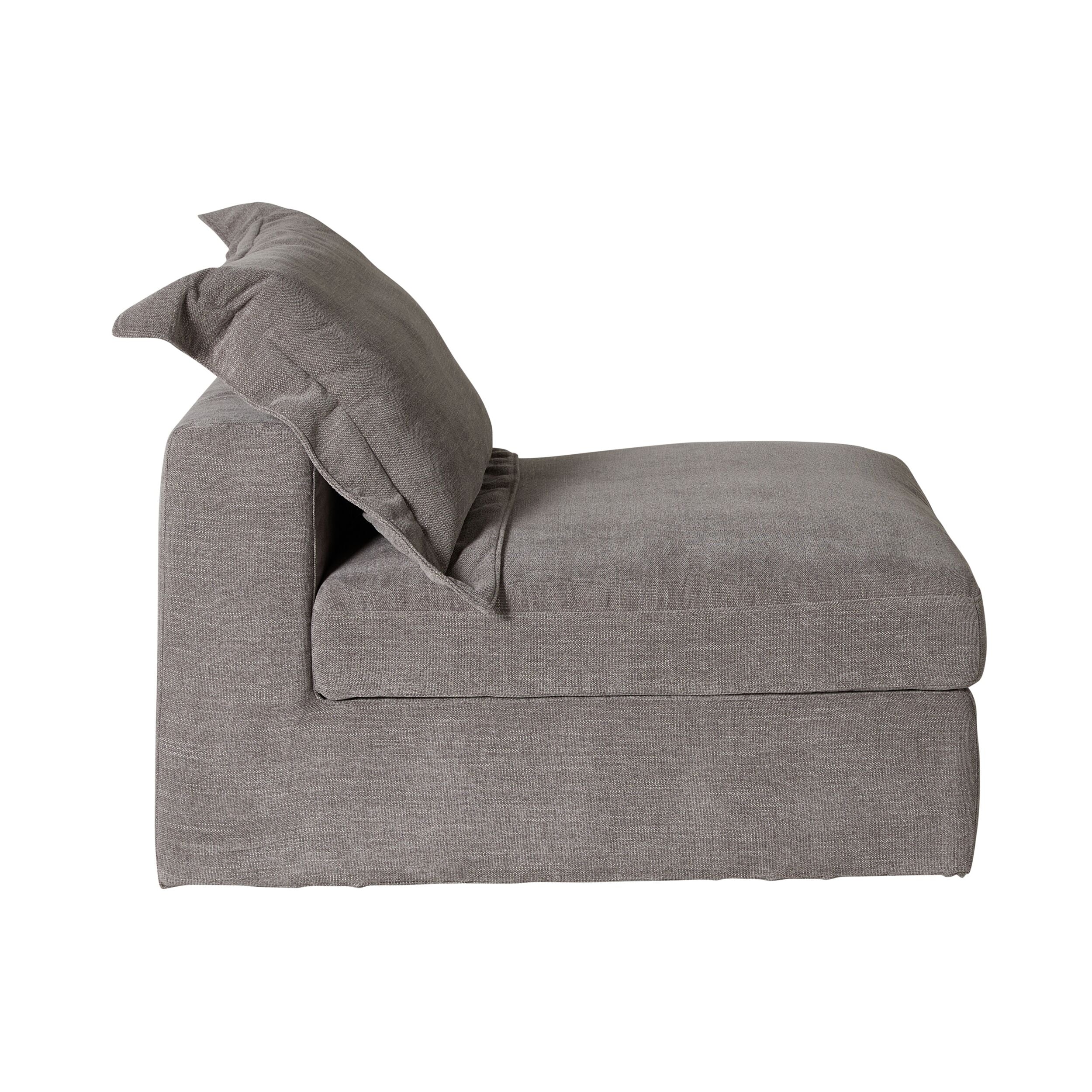 Laze Armless Sofa Twilight Grey - Image 3