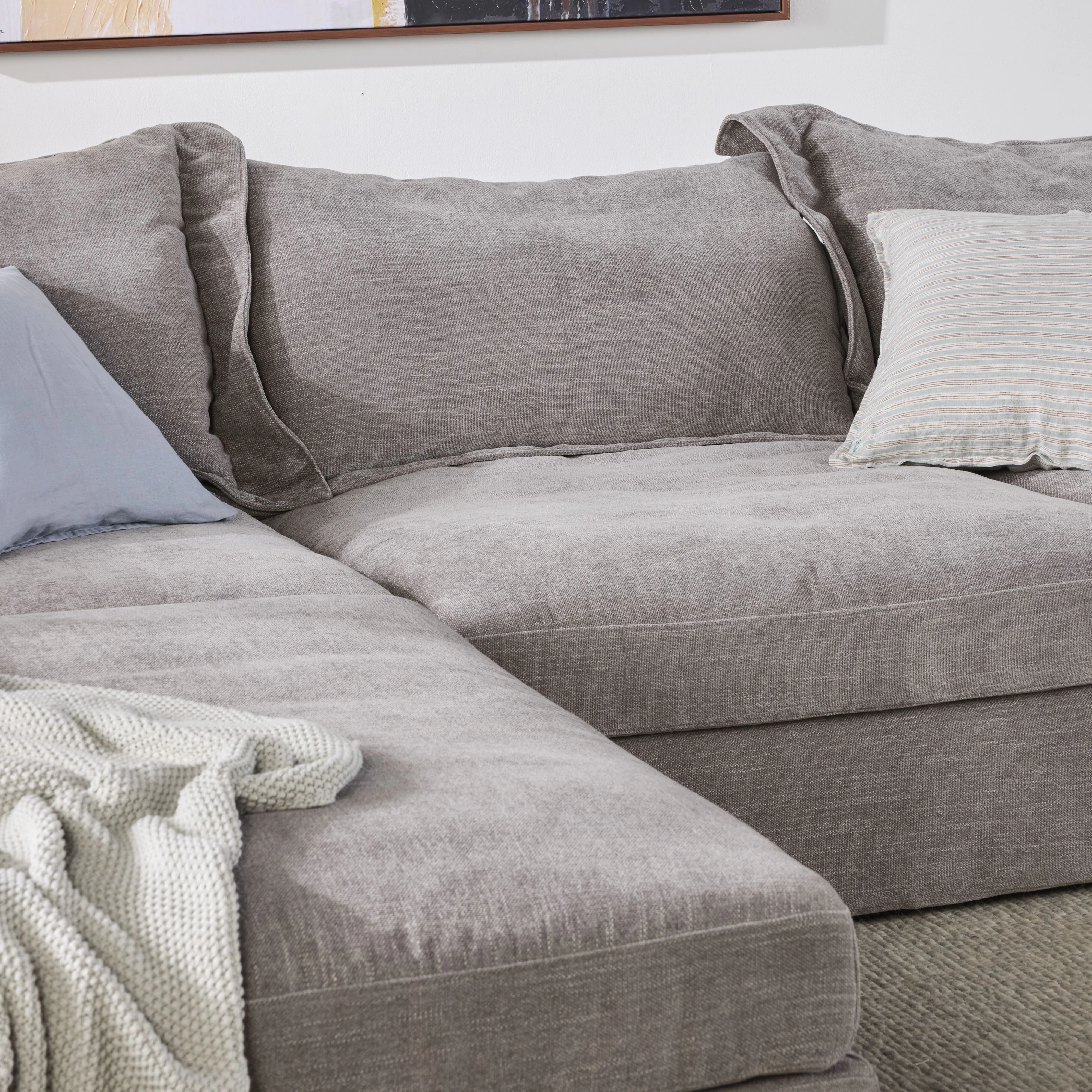 Laze Modular Chaise Sofa Twilight Grey - Image 15