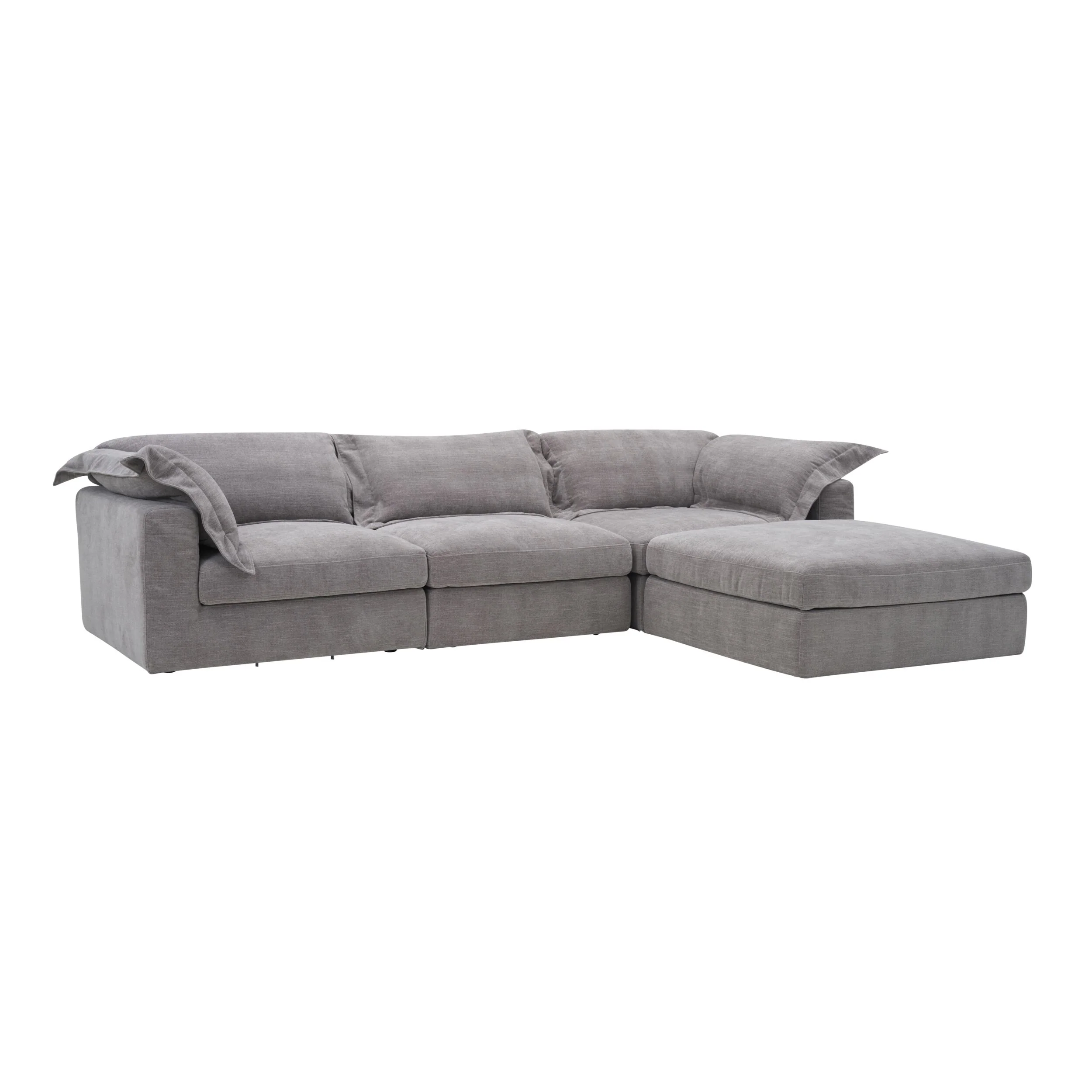 Laze Modular Chaise Sofa Twilight Grey - Image 2