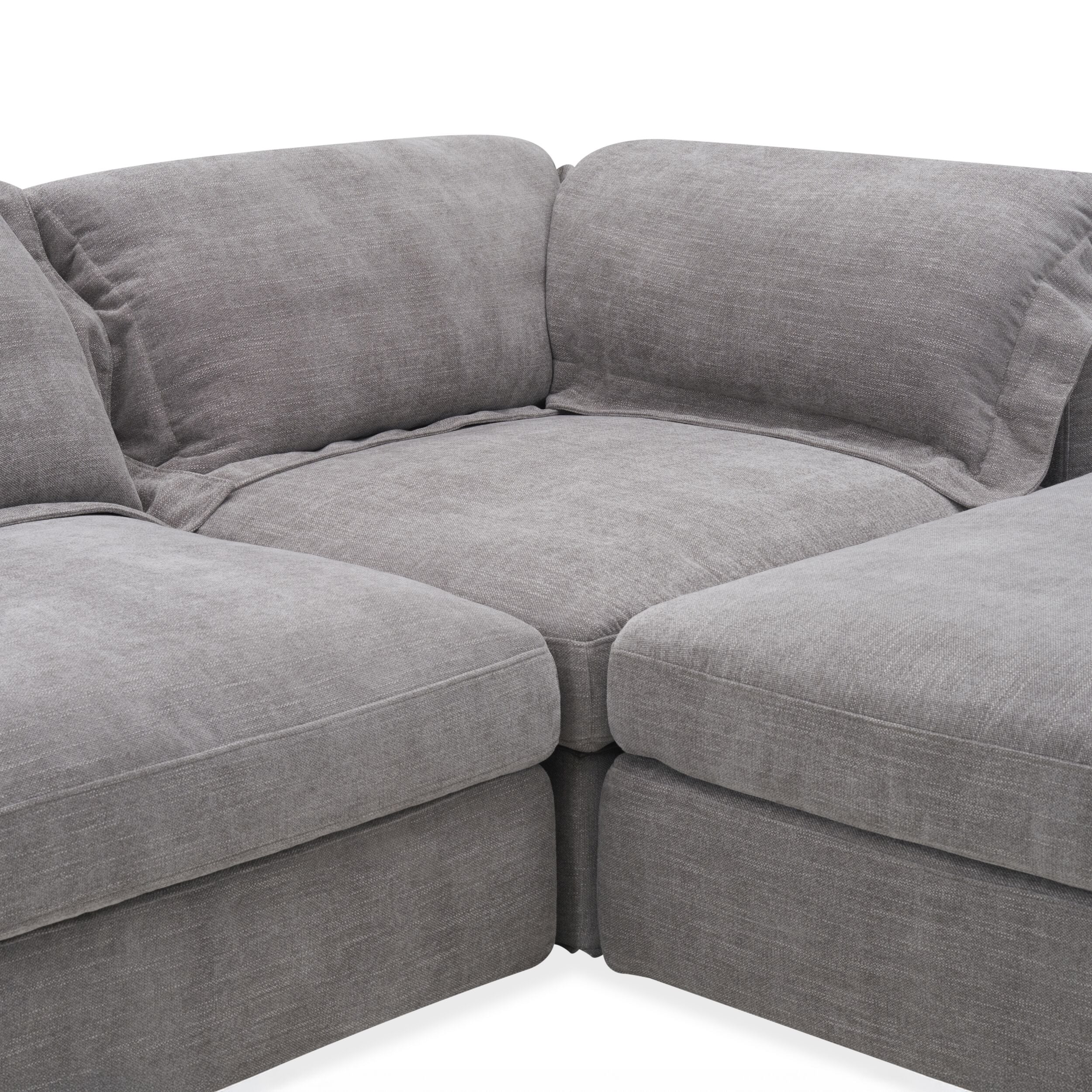 Laze Modular Chaise Sofa Twilight Grey - Image 5