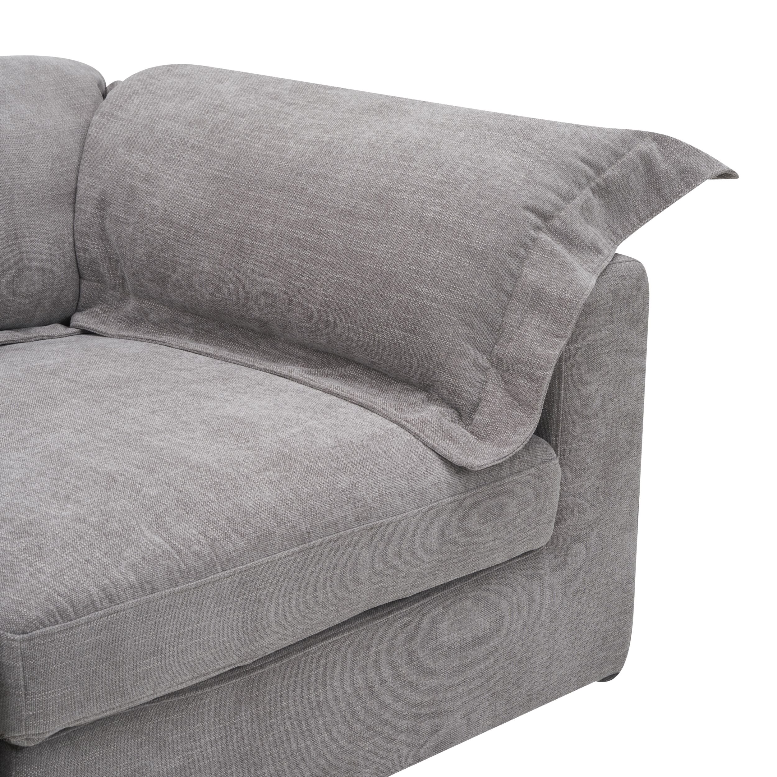 Laze Modular Chaise Sofa Twilight Grey - Image 7