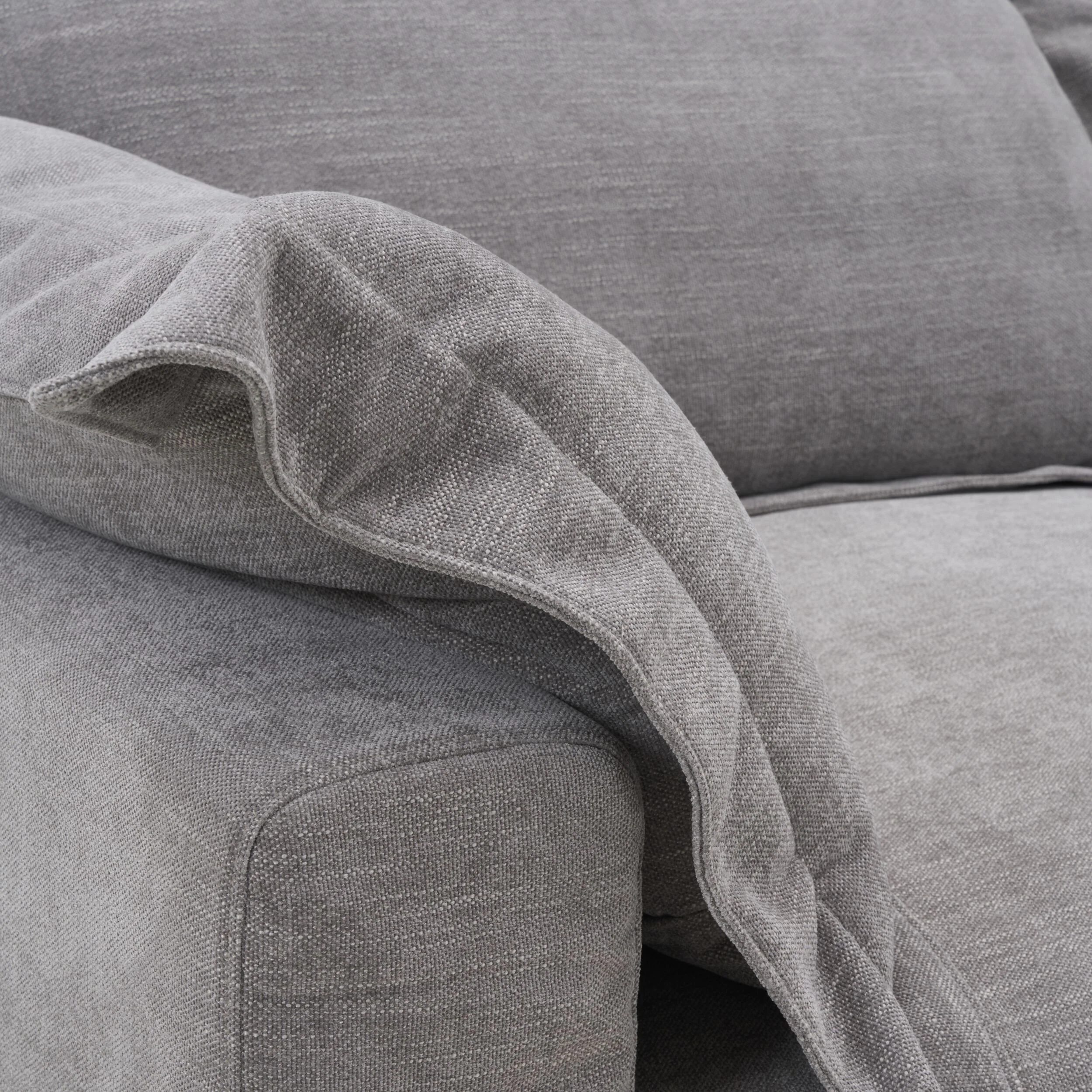 Laze Modular Chaise Sofa Twilight Grey - Image 9