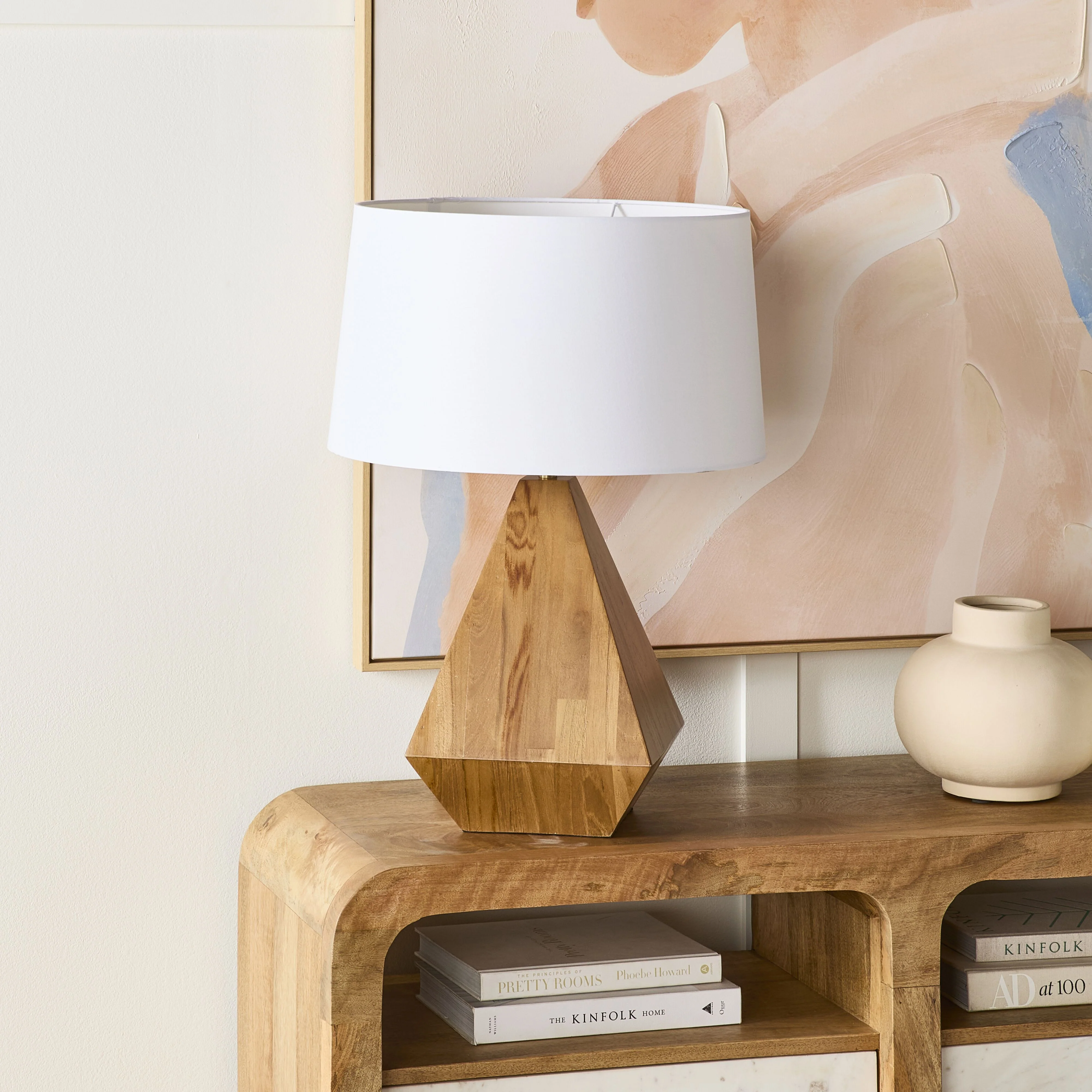 Leah Wooden Table Lamp 63cm - Image 5
