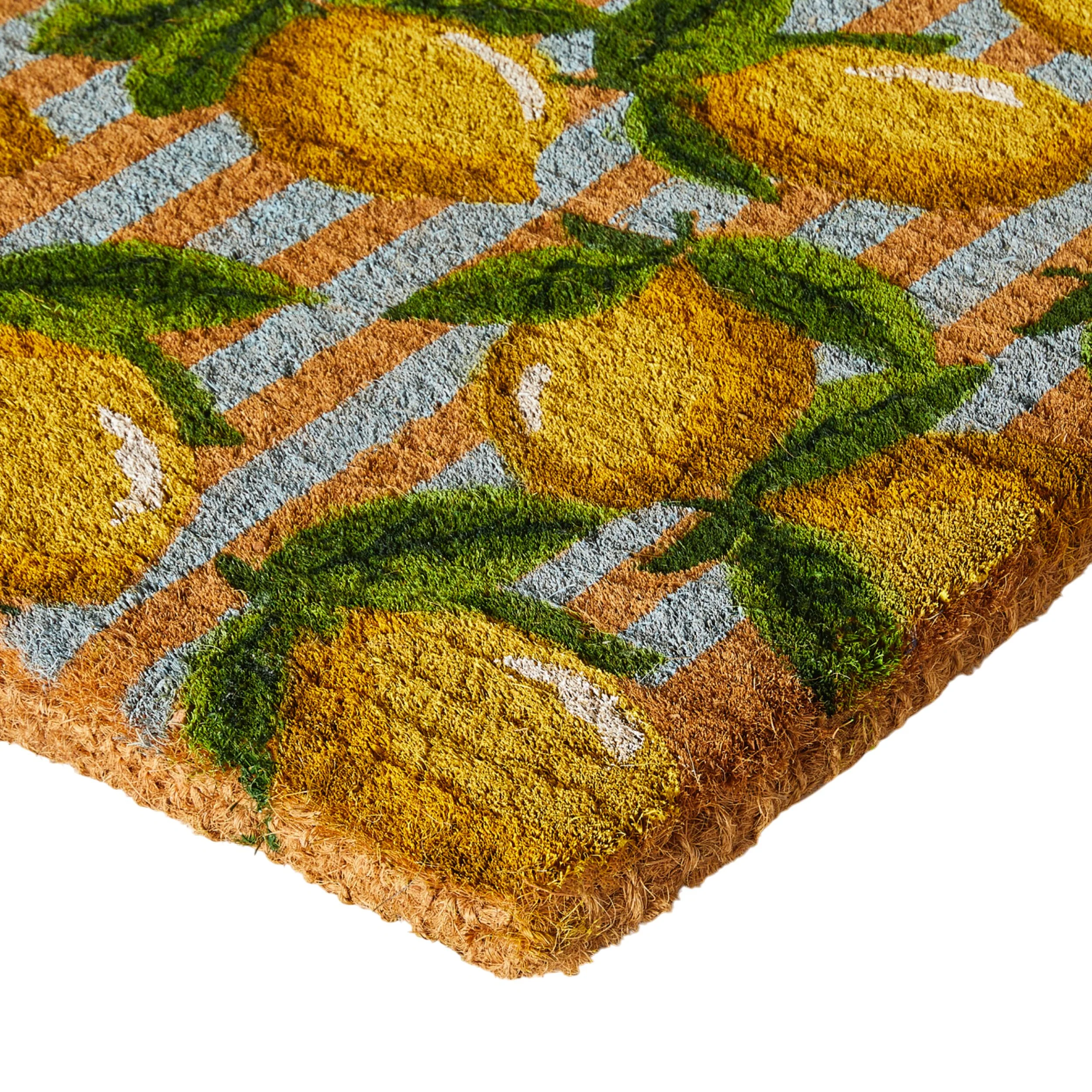 Lemon Crush Coir Doormat 75x45cm - Image 2