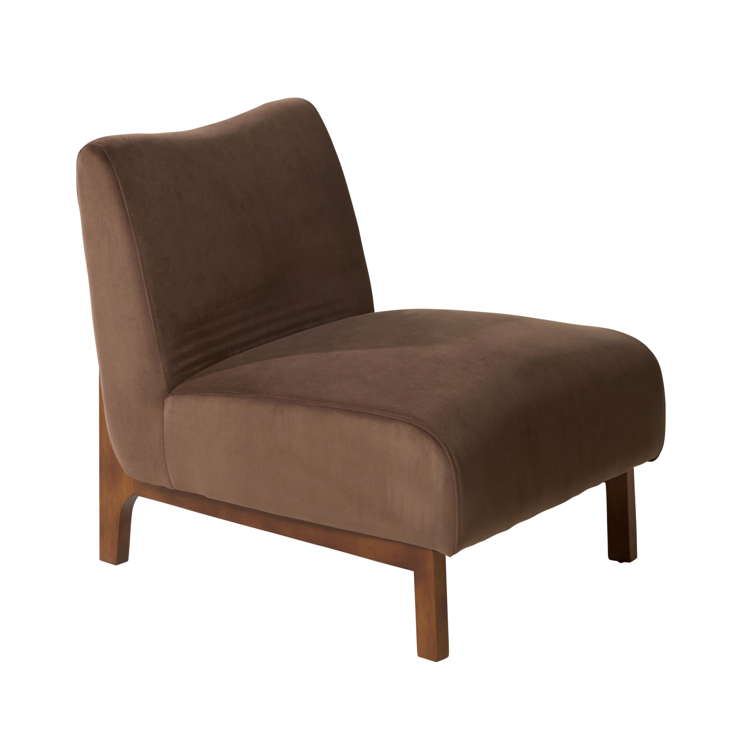 Lenne Occasional Chair Velvet Burnt Chocolate - Image 4