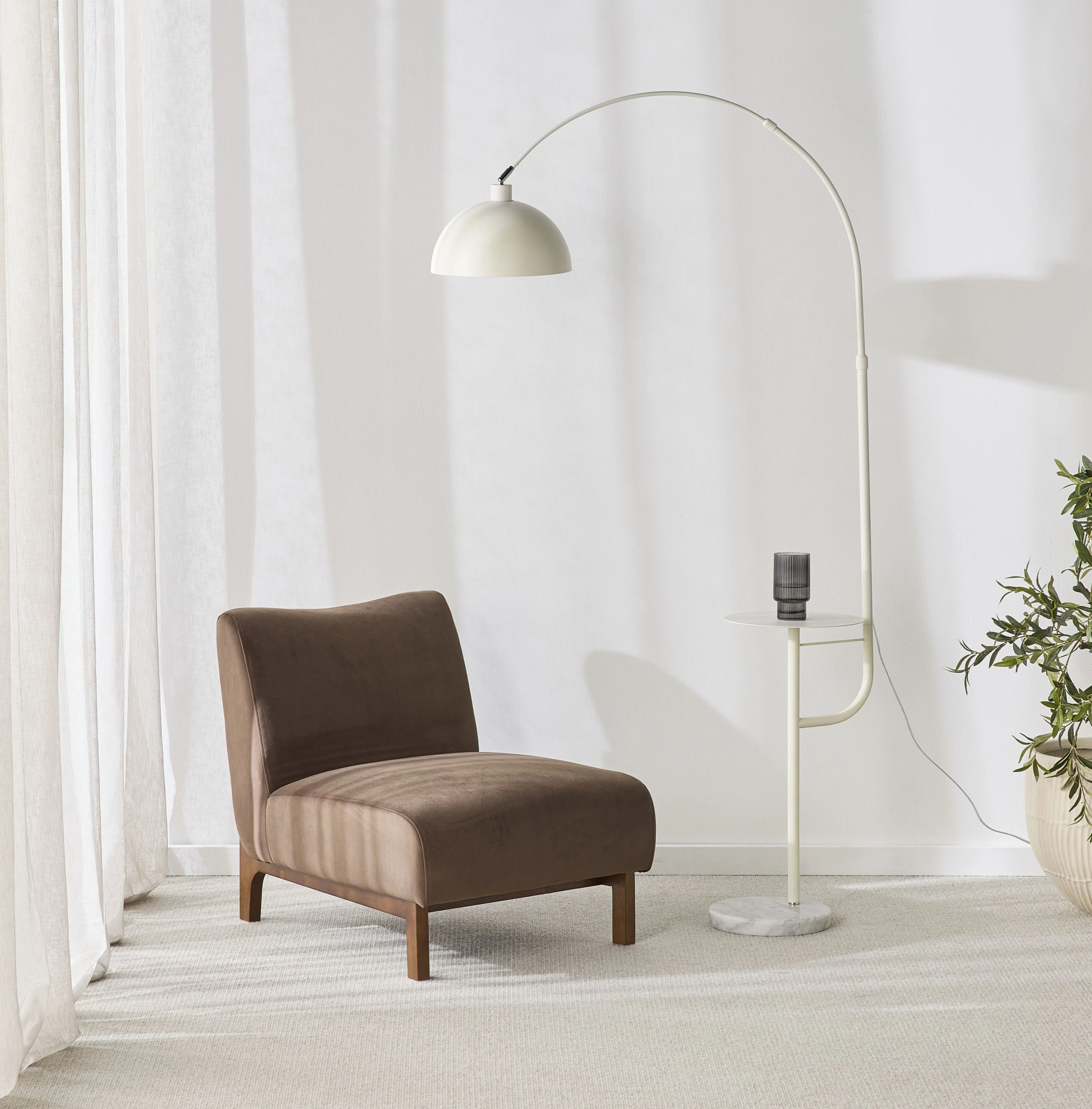 Lenne Occasional Chair Velvet Burnt Chocolate - Image 7