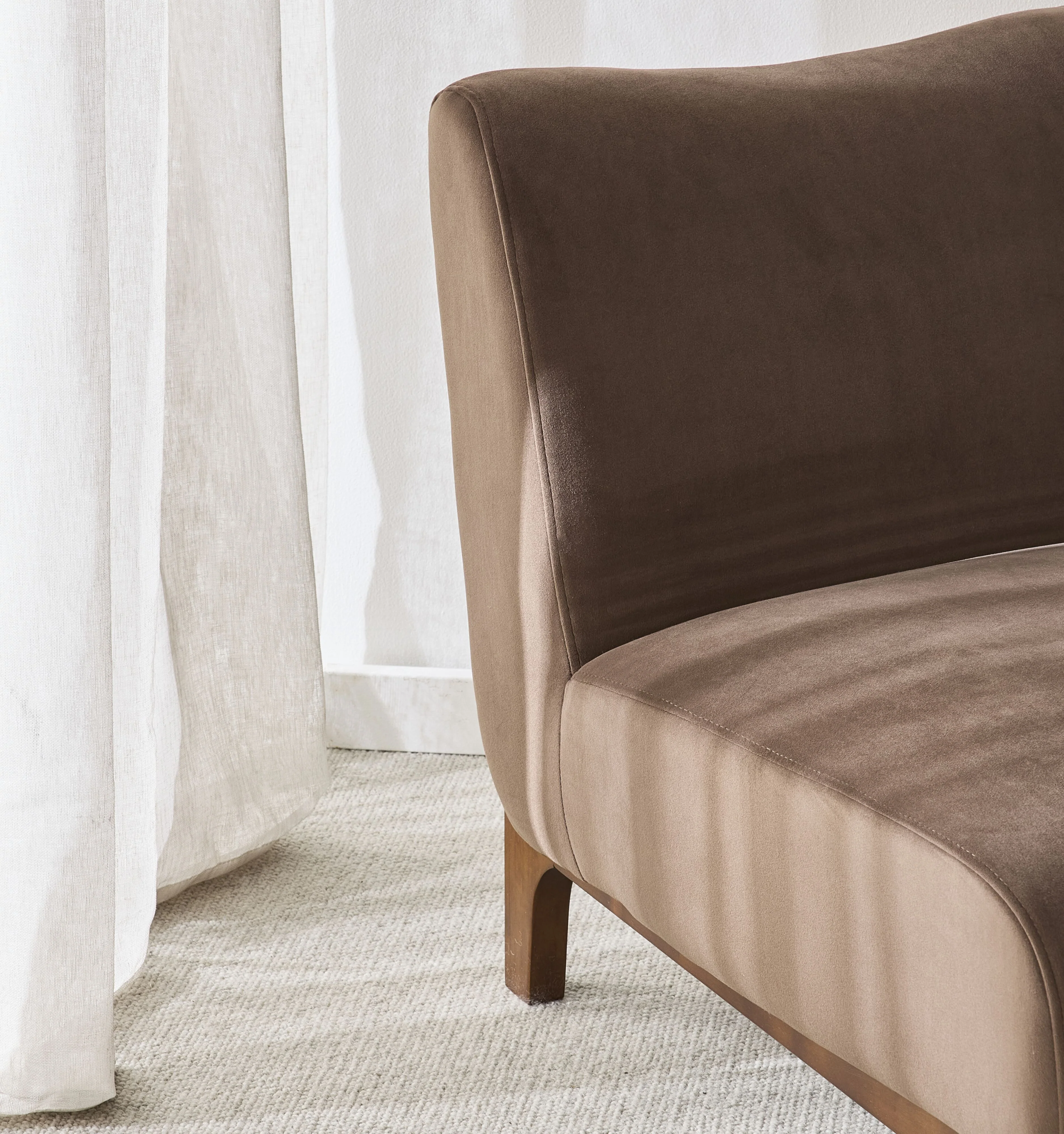 Lenne Occasional Chair Velvet Burnt Chocolate - Image 9