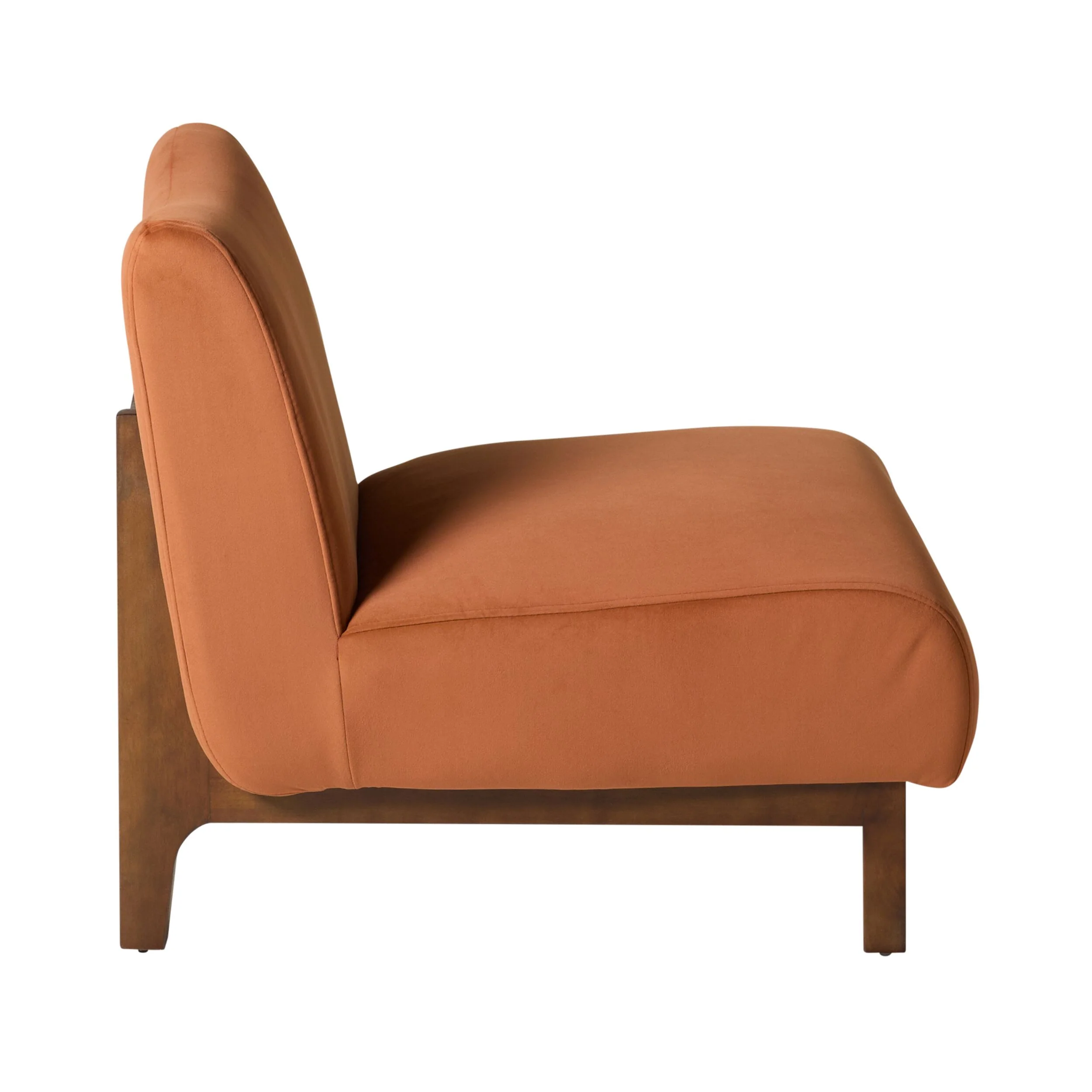 Lenne Occasional Chair Velvet Burnt Orange - Image 3