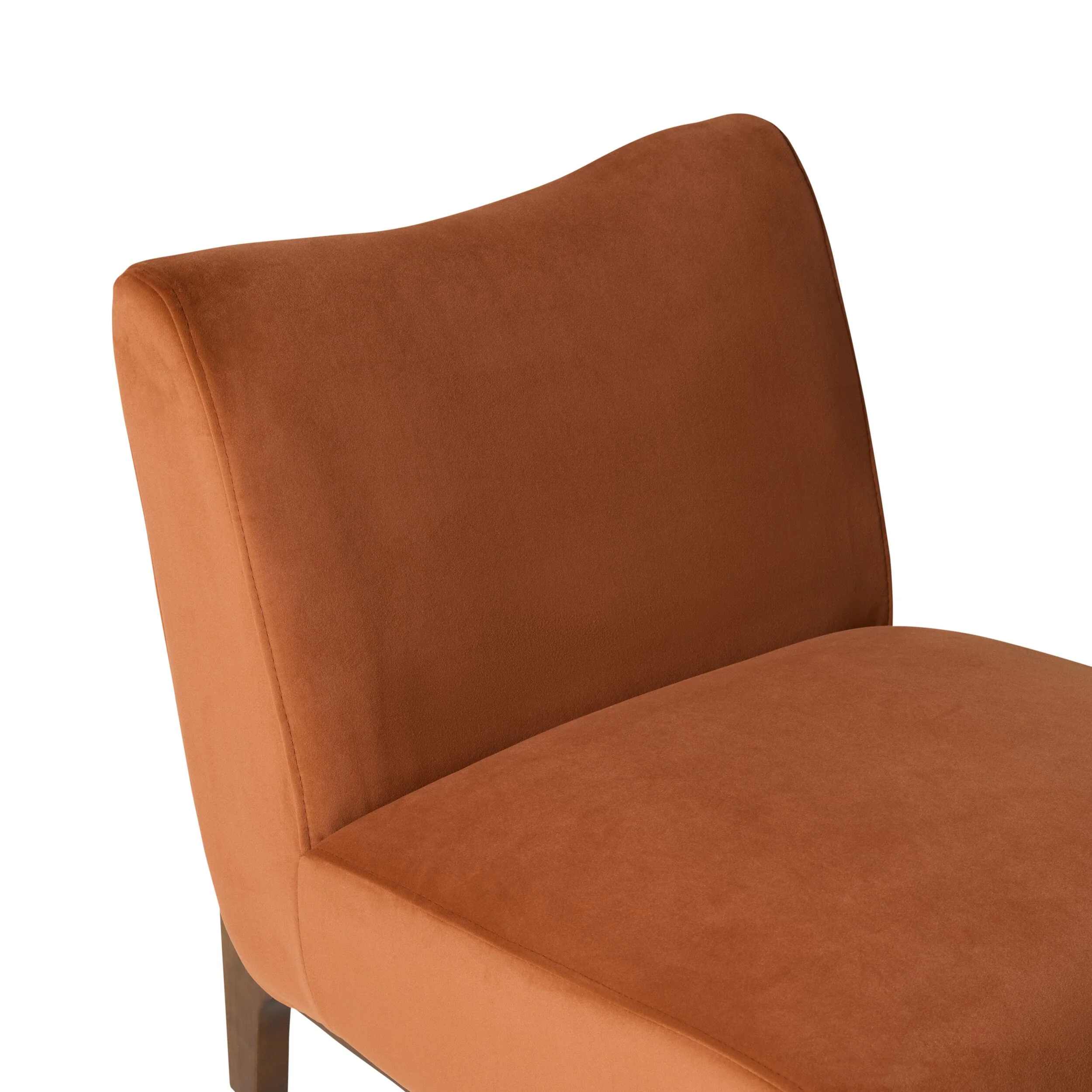 Lenne Occasional Chair Velvet Burnt Orange - Image 5