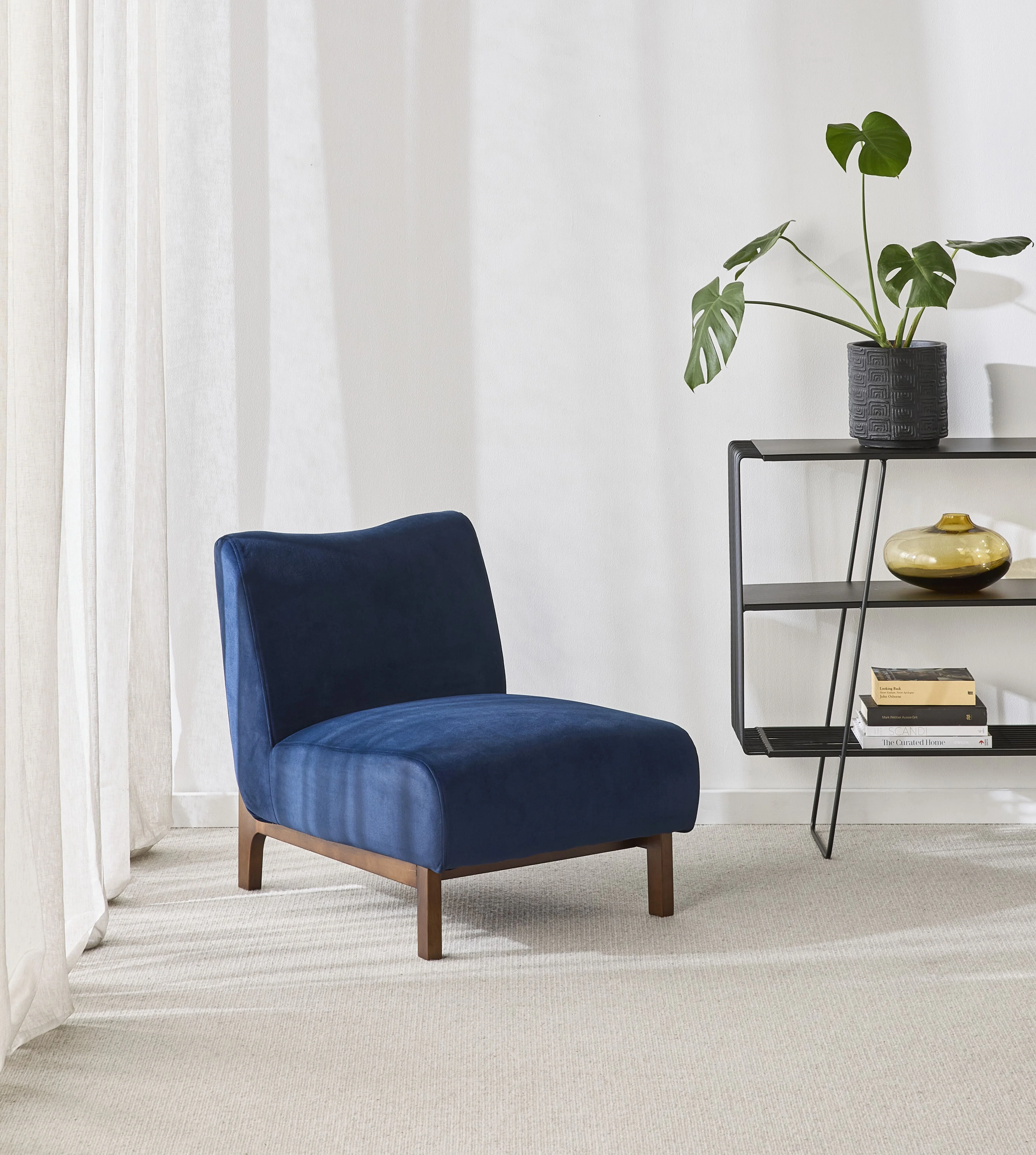Lenne Occasional Chair Velvet Indigo - Image 7