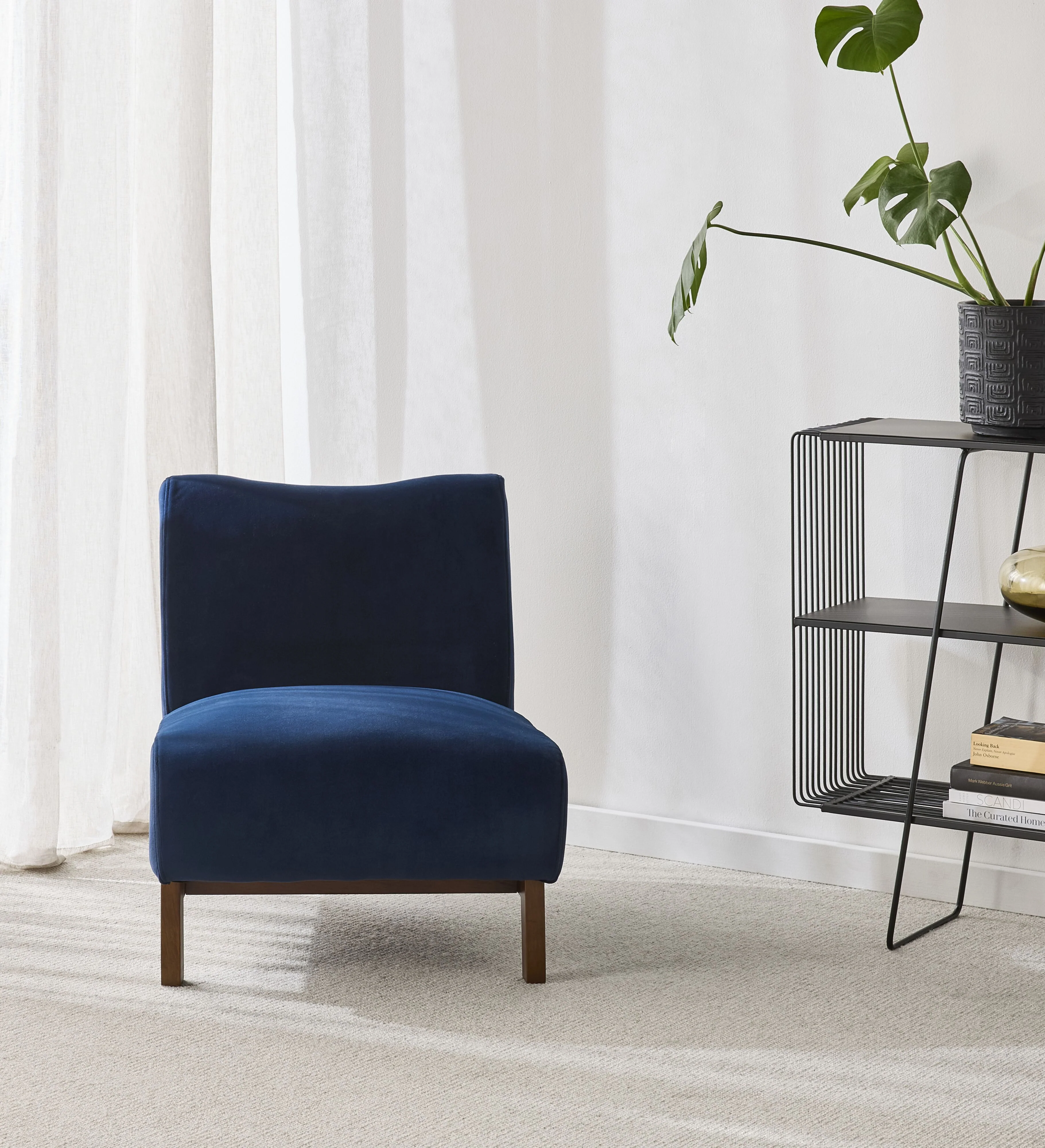 Lenne Occasional Chair Velvet Indigo - Image 8