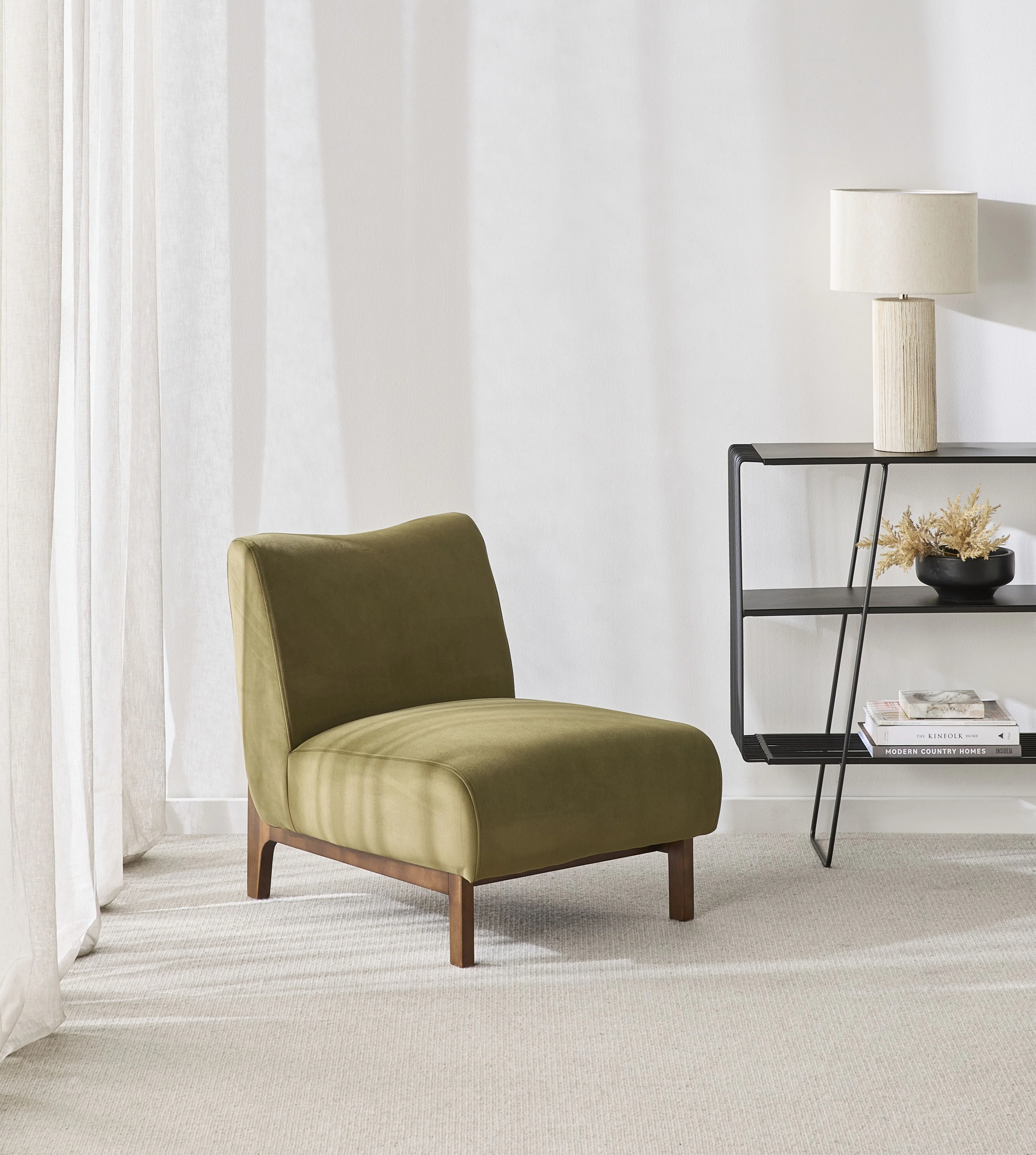 Lenne Occasional Chair Velvet Moss - Image 7