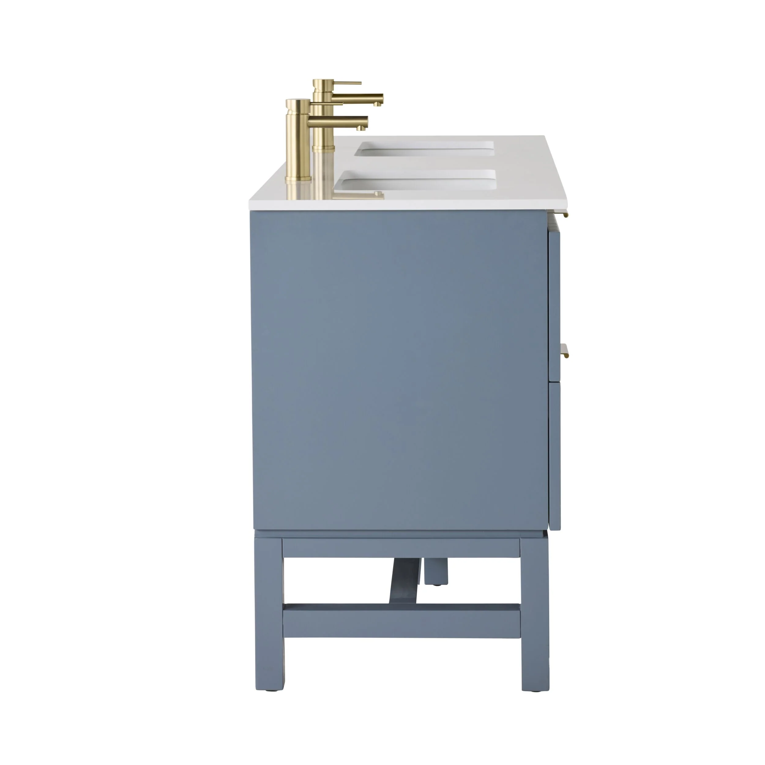 Lennox Double Vanity Slate Blue 1550mm - Image 4