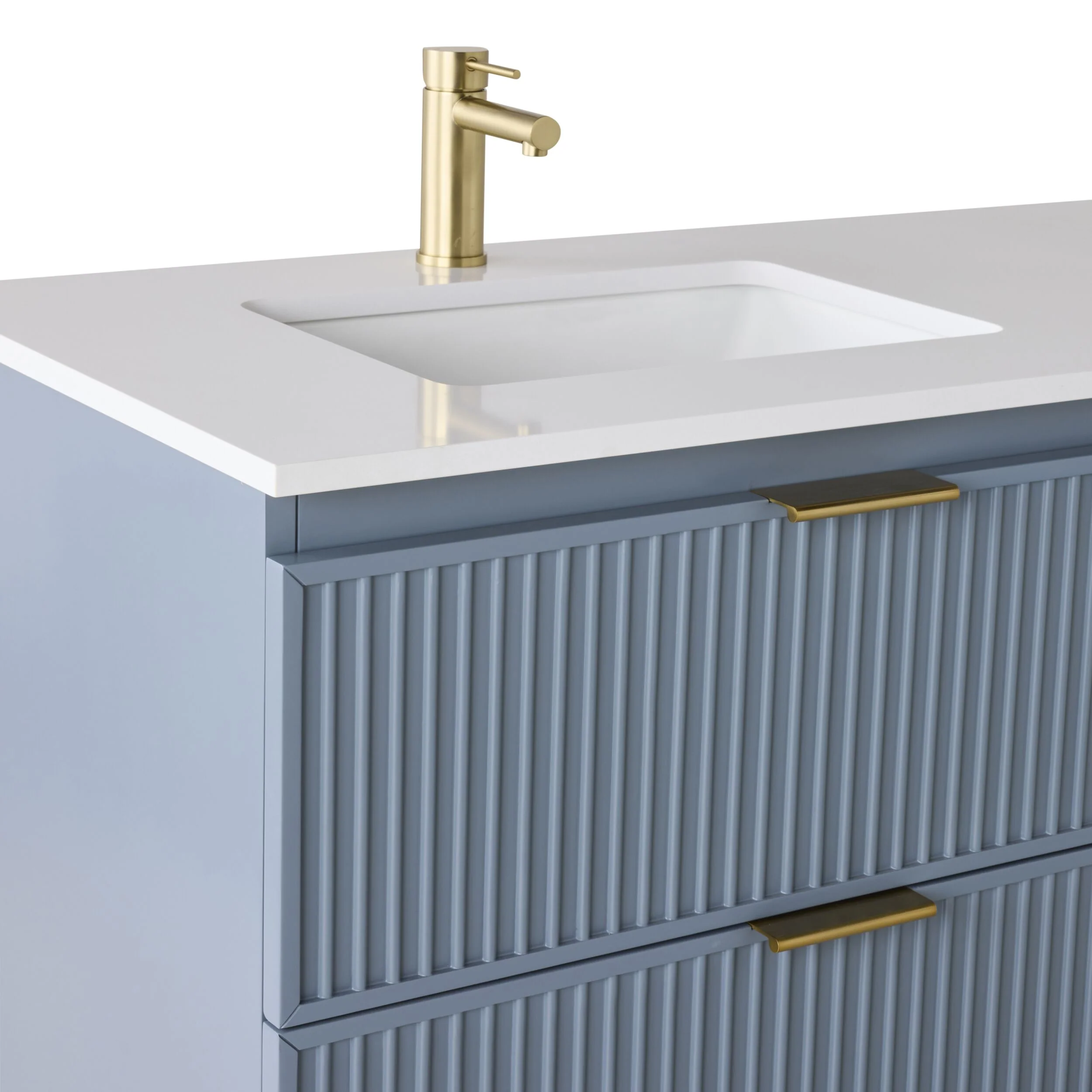 Lennox Double Vanity Slate Blue 1550mm - Image 6