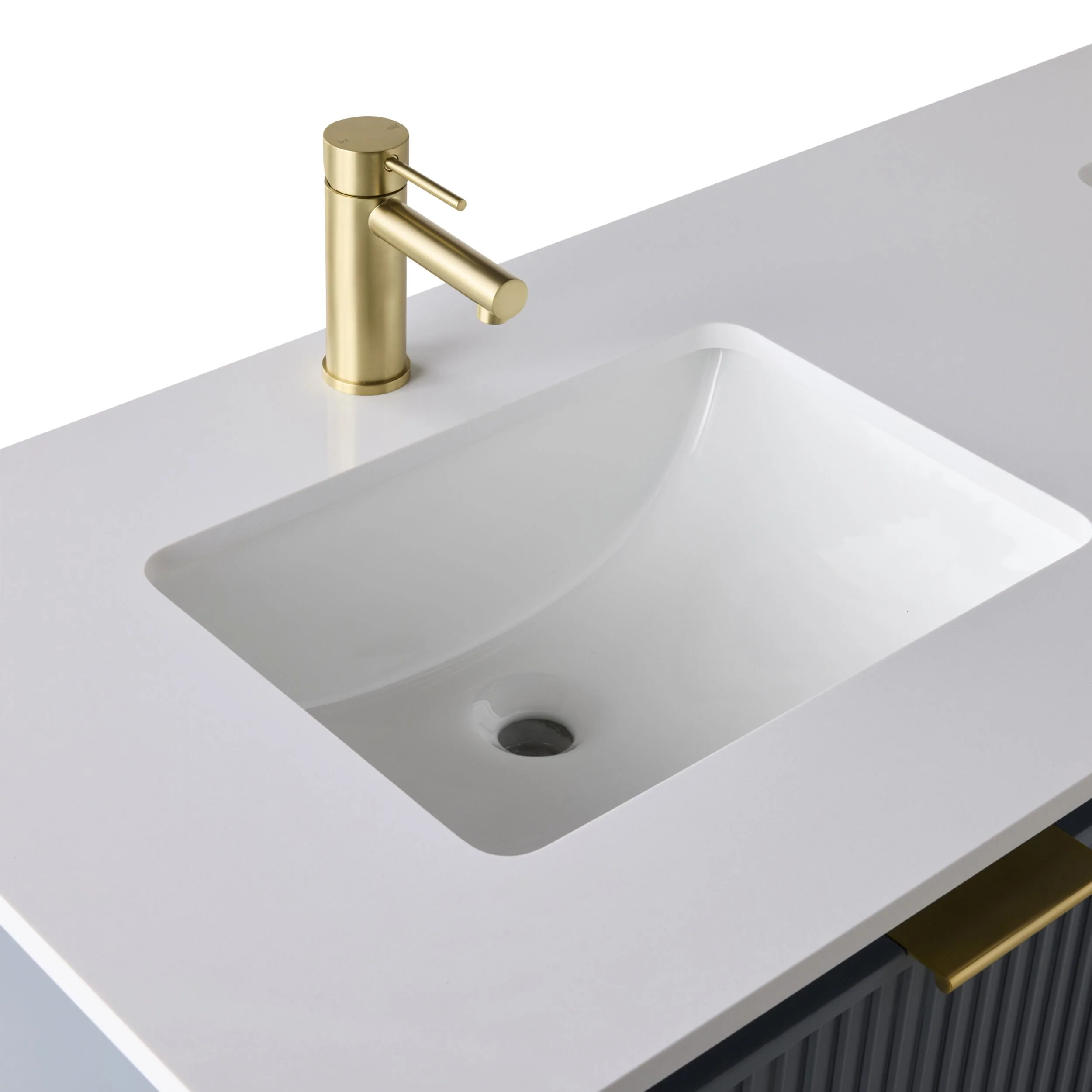 Lennox Double Vanity Slate Blue 1550mm - Image 7