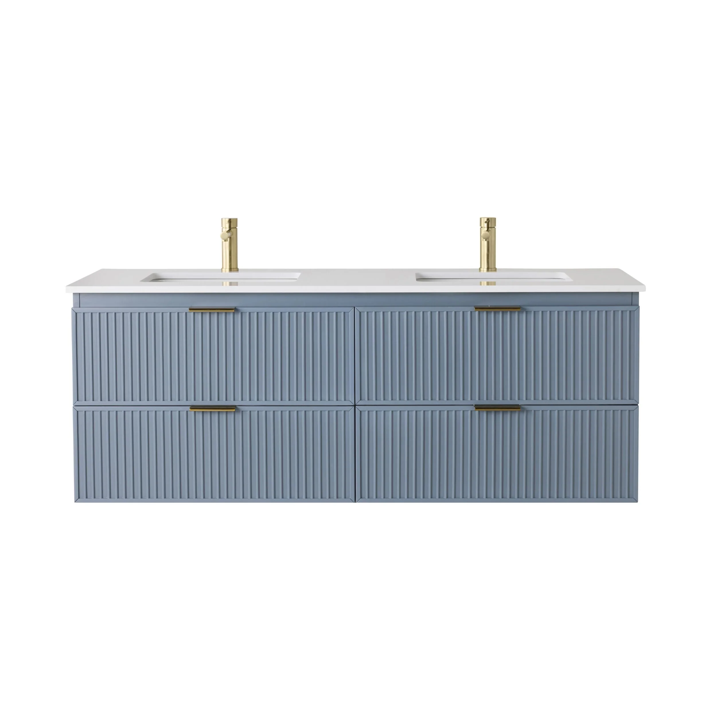 Lennox Double Vanity Slate Blue 1550mm - Image 8