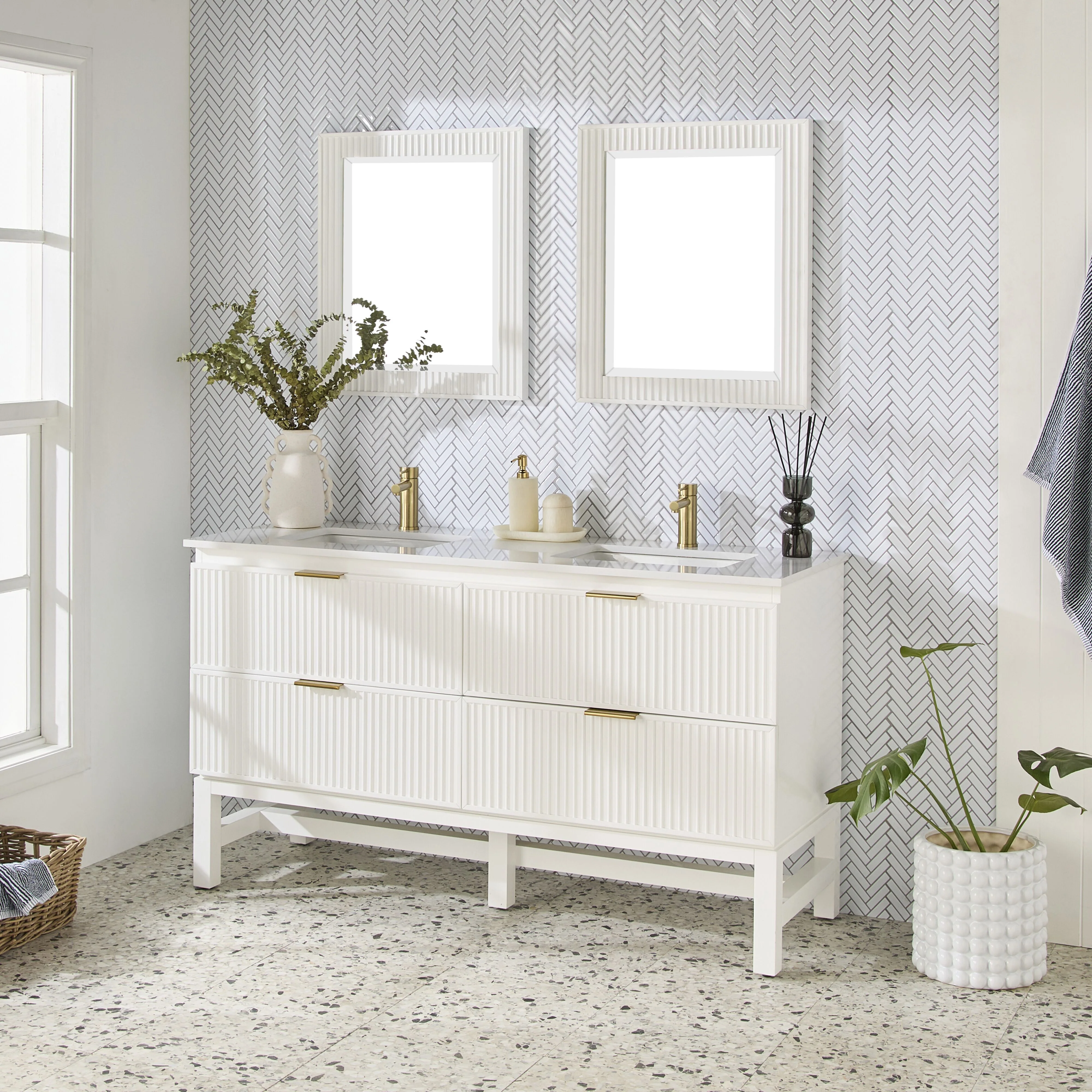Lennox Double Vanity White 1550mm - Image 10