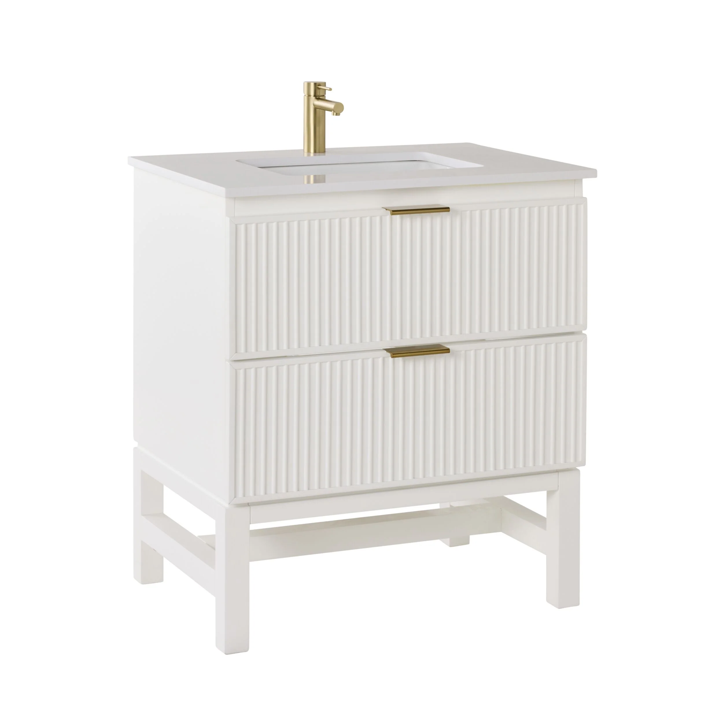 Lennox Single Vanity White 790mm - Image 2