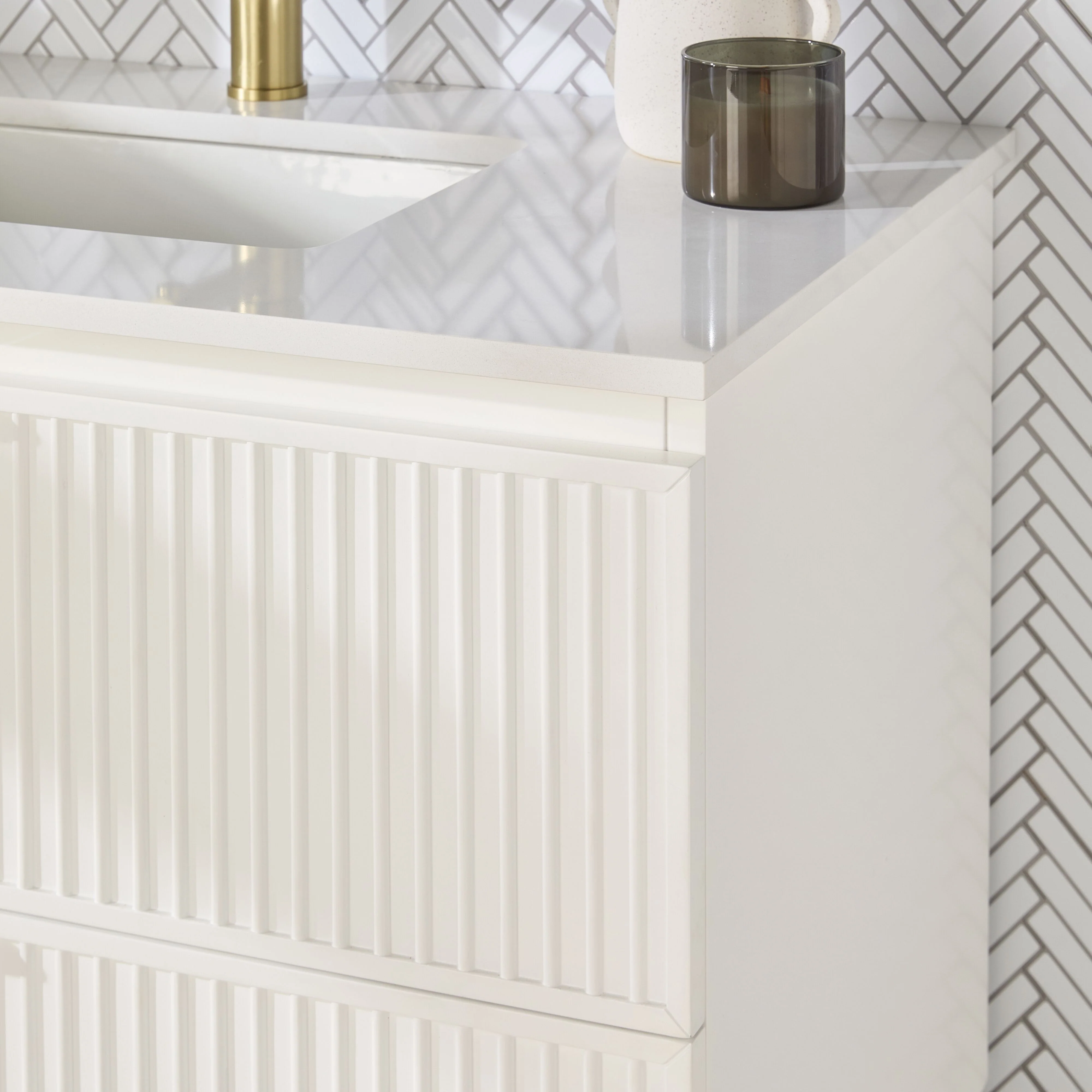 Lennox Single Vanity White 940mm - Image 11