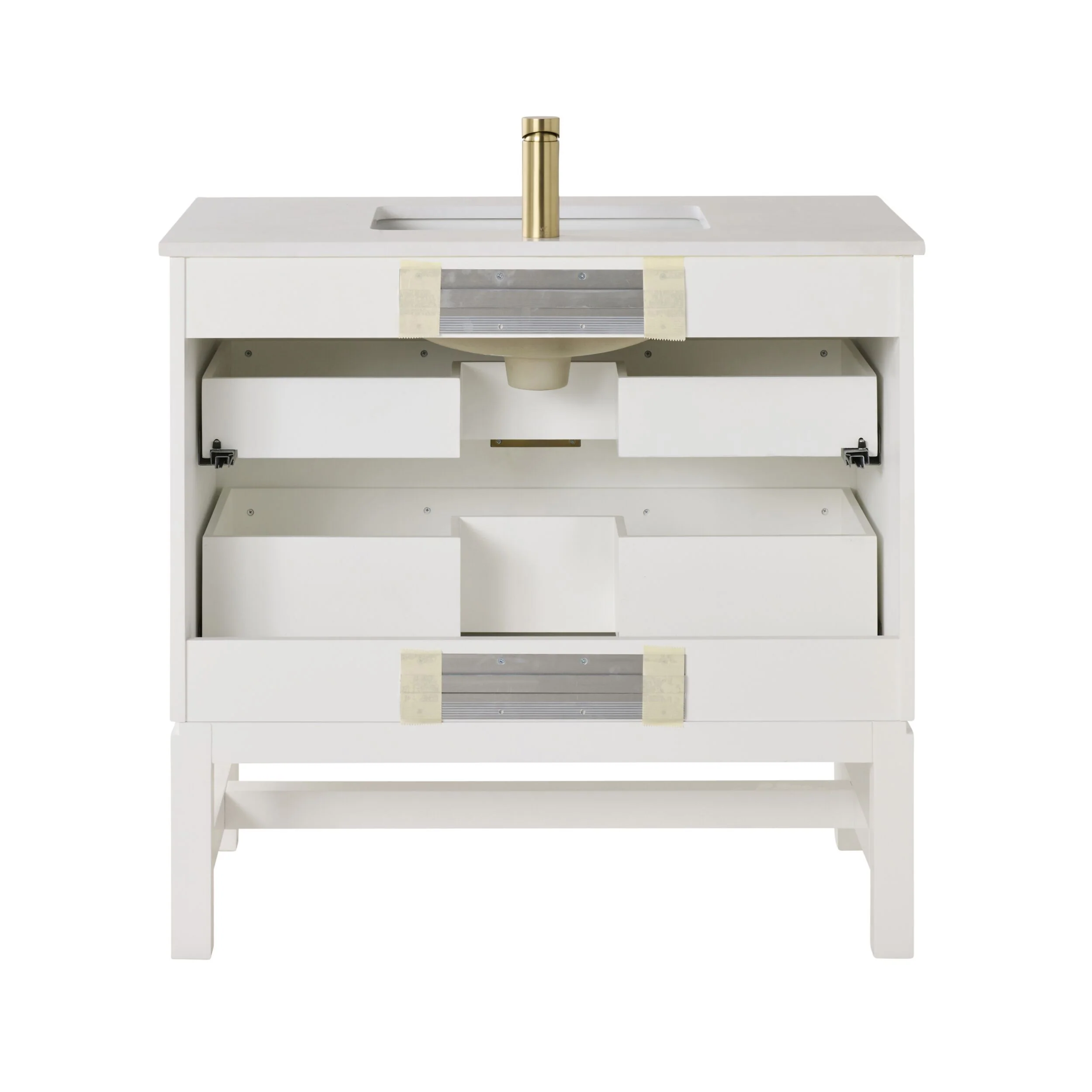 Lennox Single Vanity White 940mm - Image 6