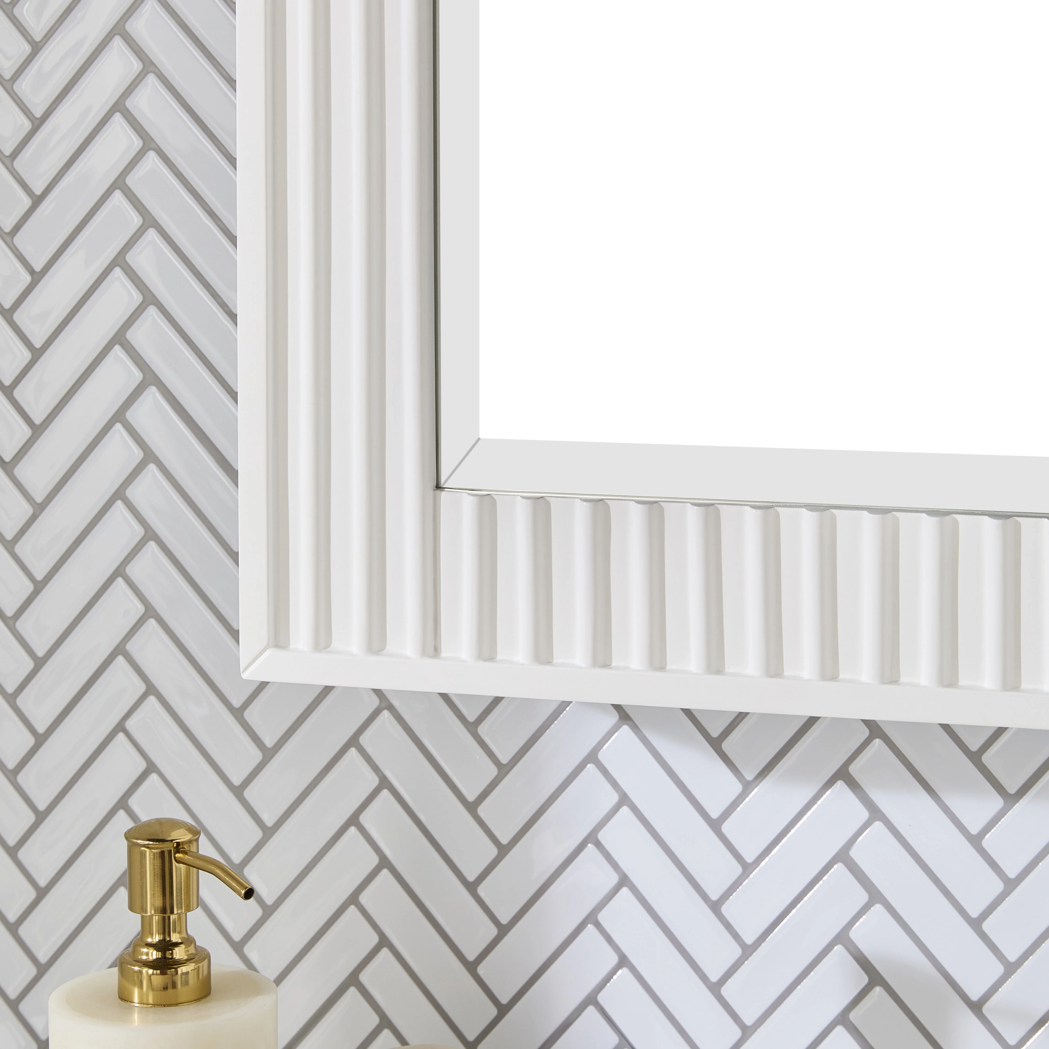 Lennox Vanity Mirror Cabinet White 610x762mm - Image 7