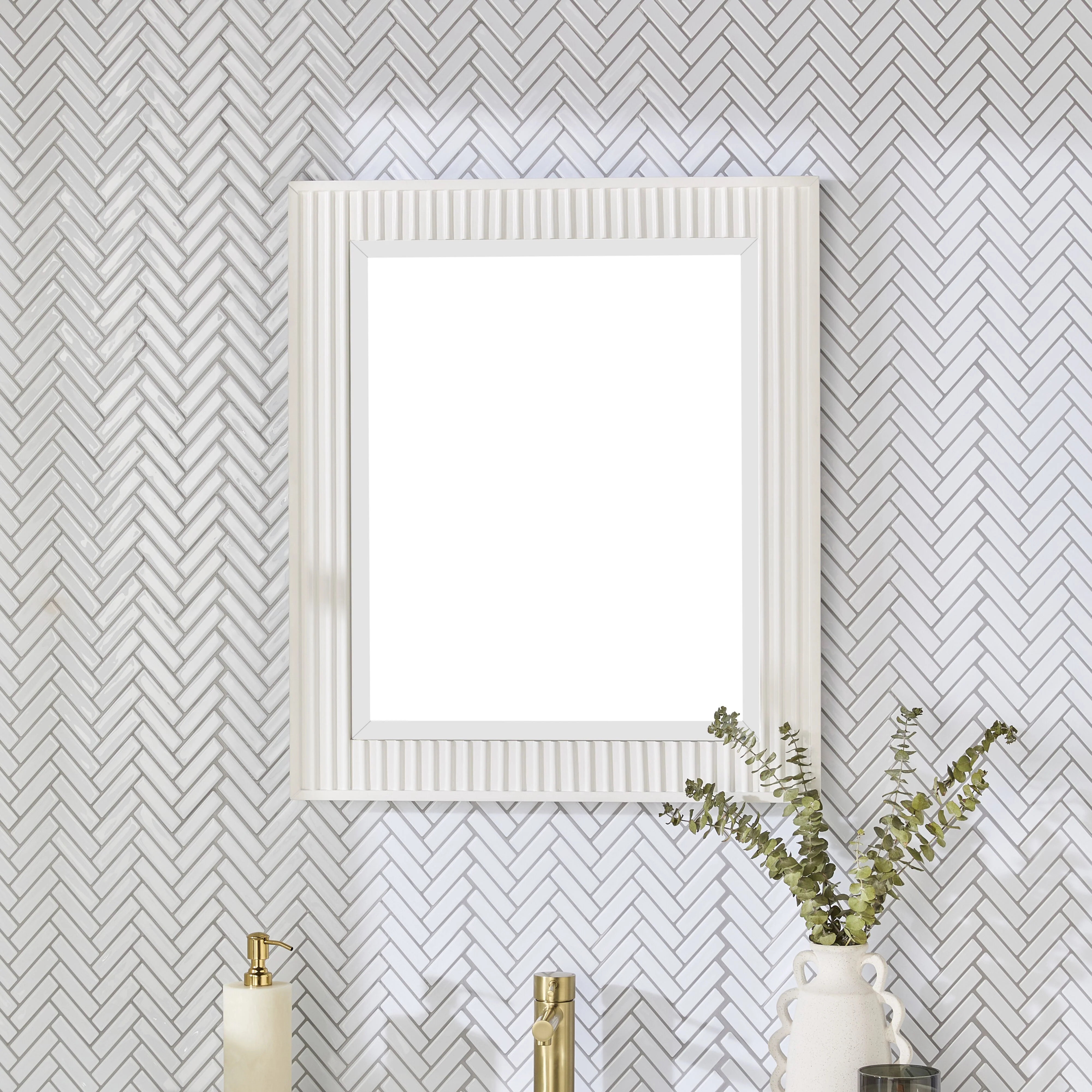 Lennox Vanity Mirror White 610x712mm - Image 5