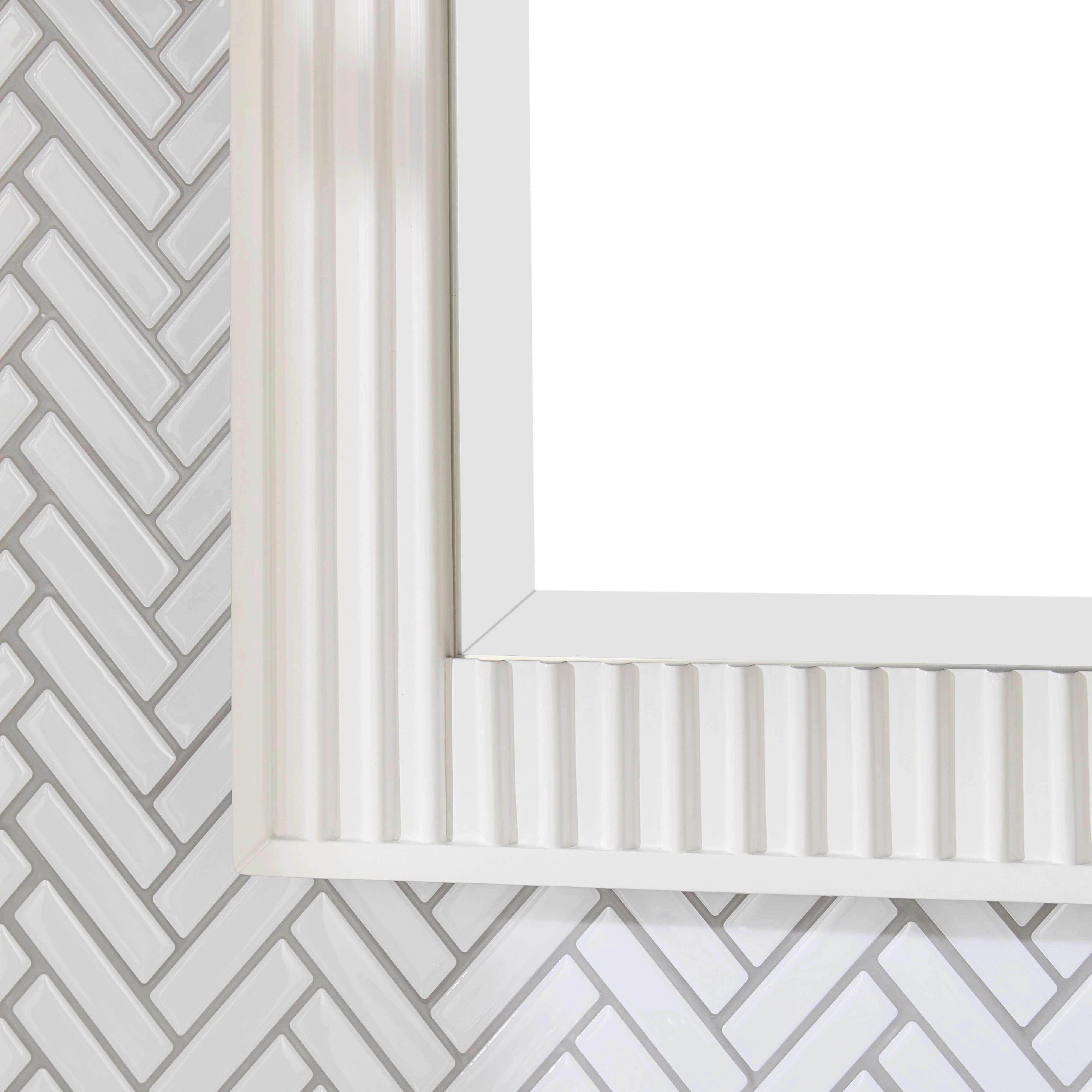 Lennox Vanity Mirror White 610x712mm - Image 6