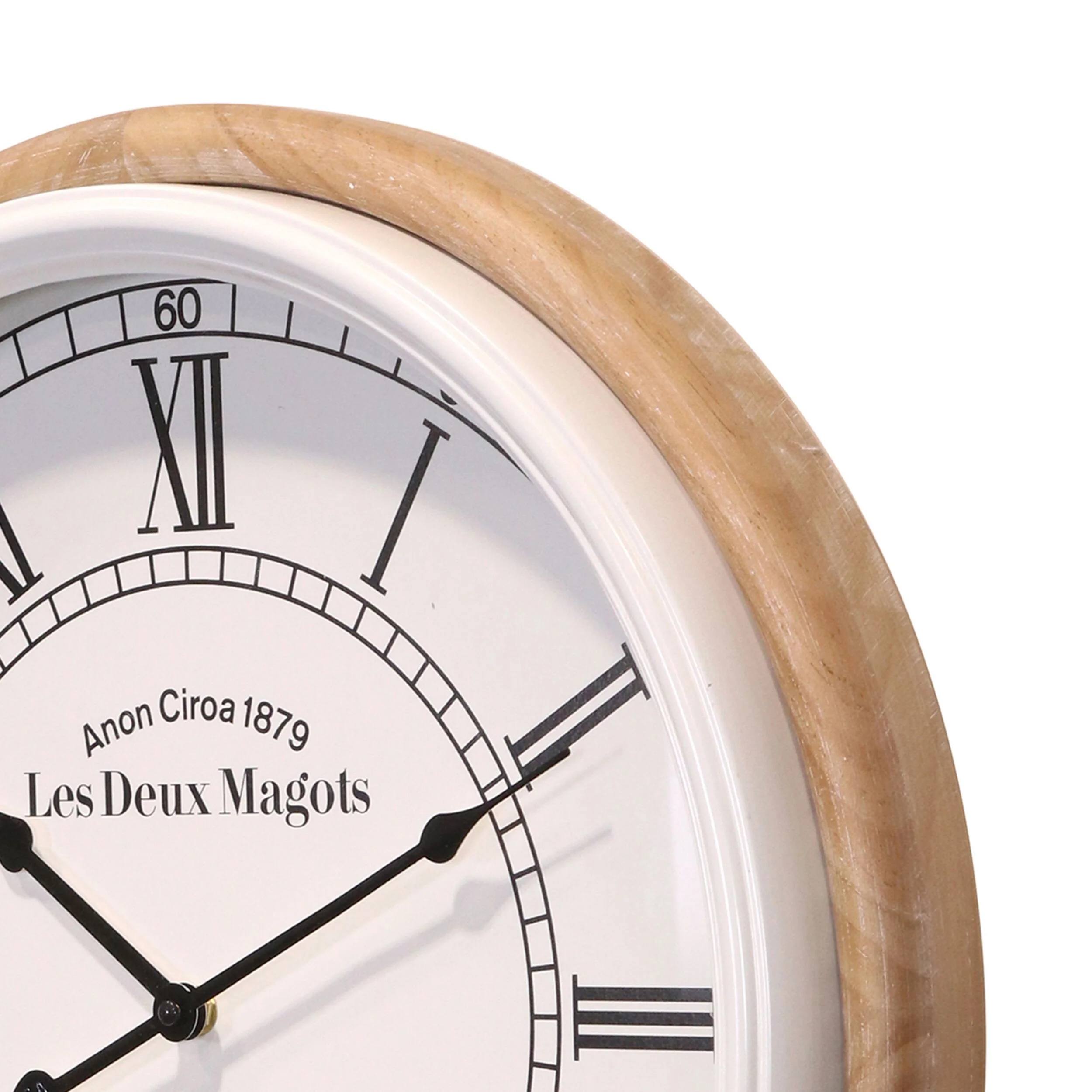Les Deux Roman Wall Clock 50cm - Image 2