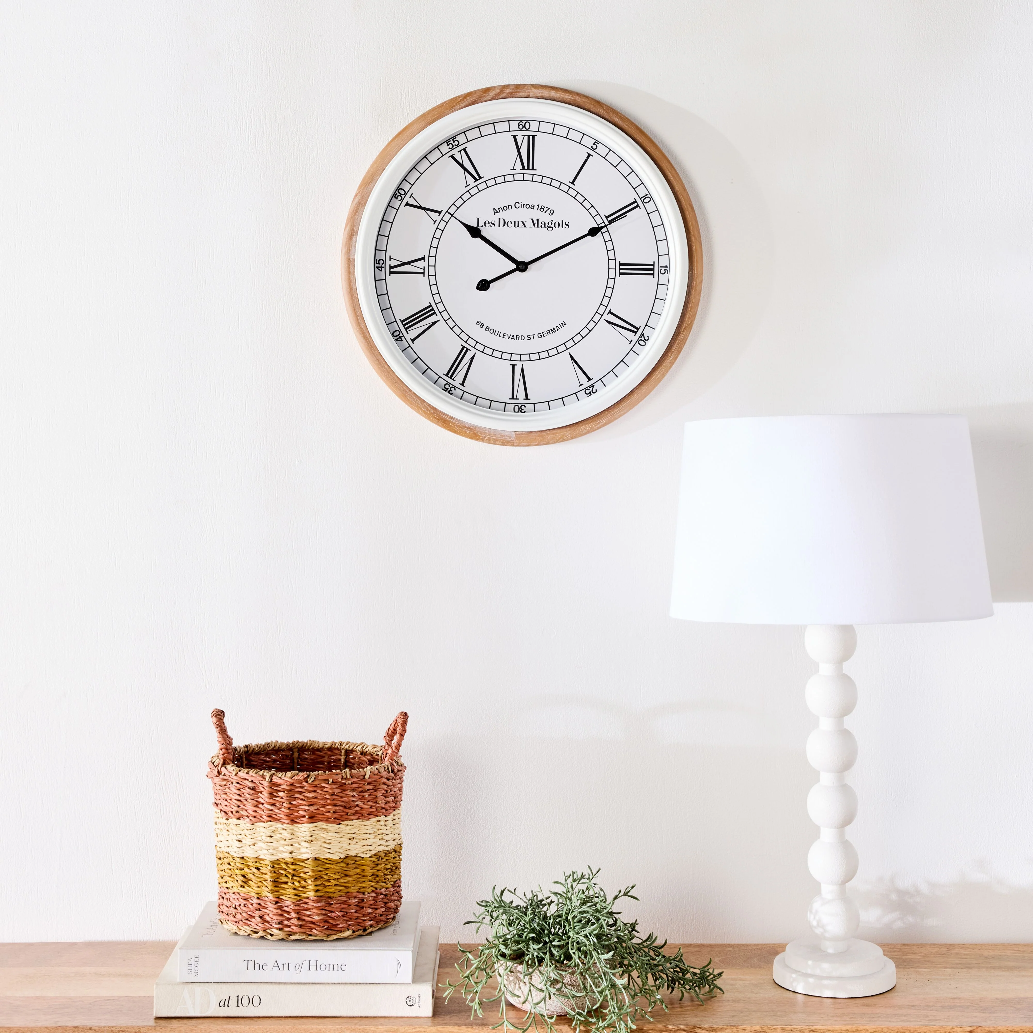Les Deux Roman Wall Clock 50cm - Image 3