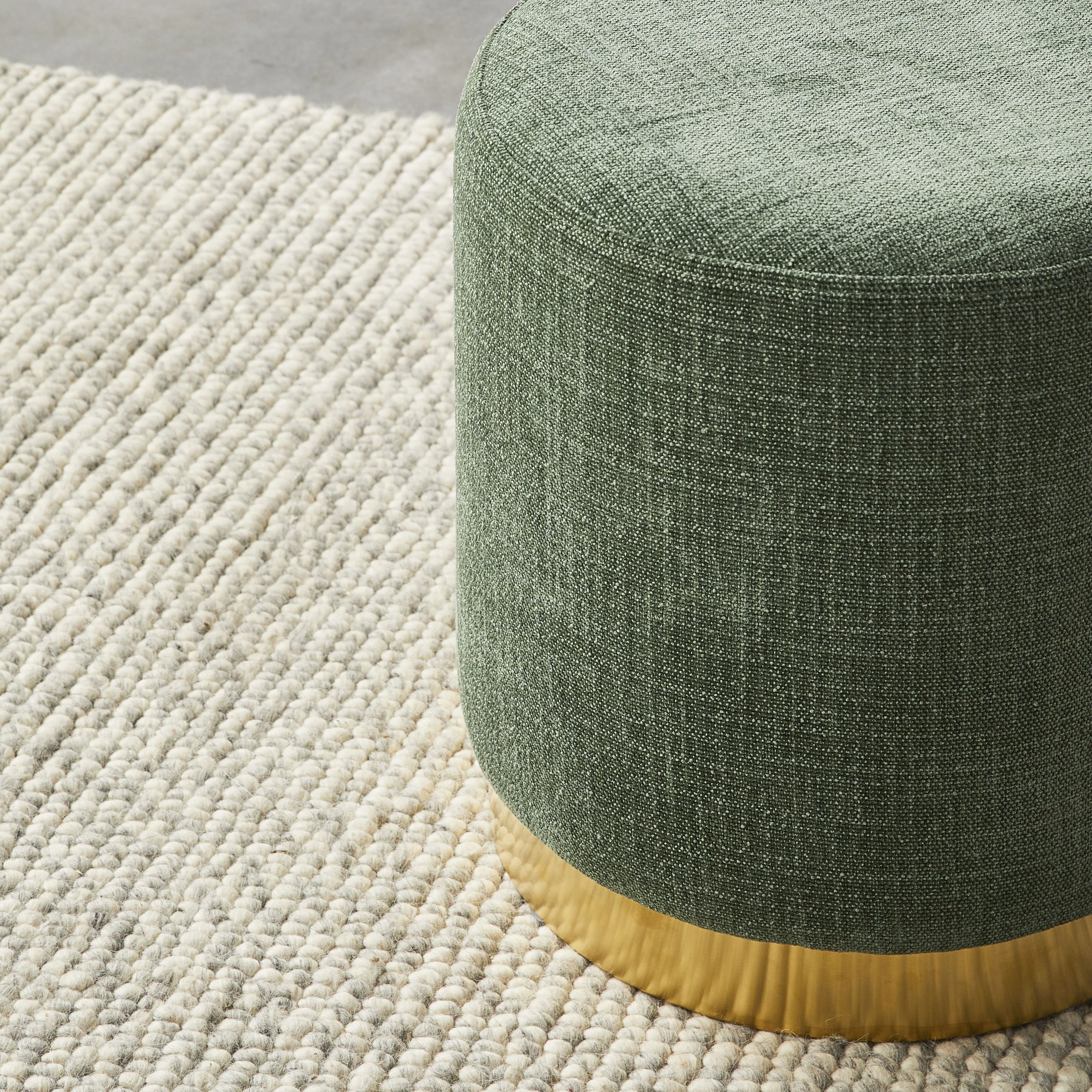 Edie Round Ottoman Solace Moss - Image 5
