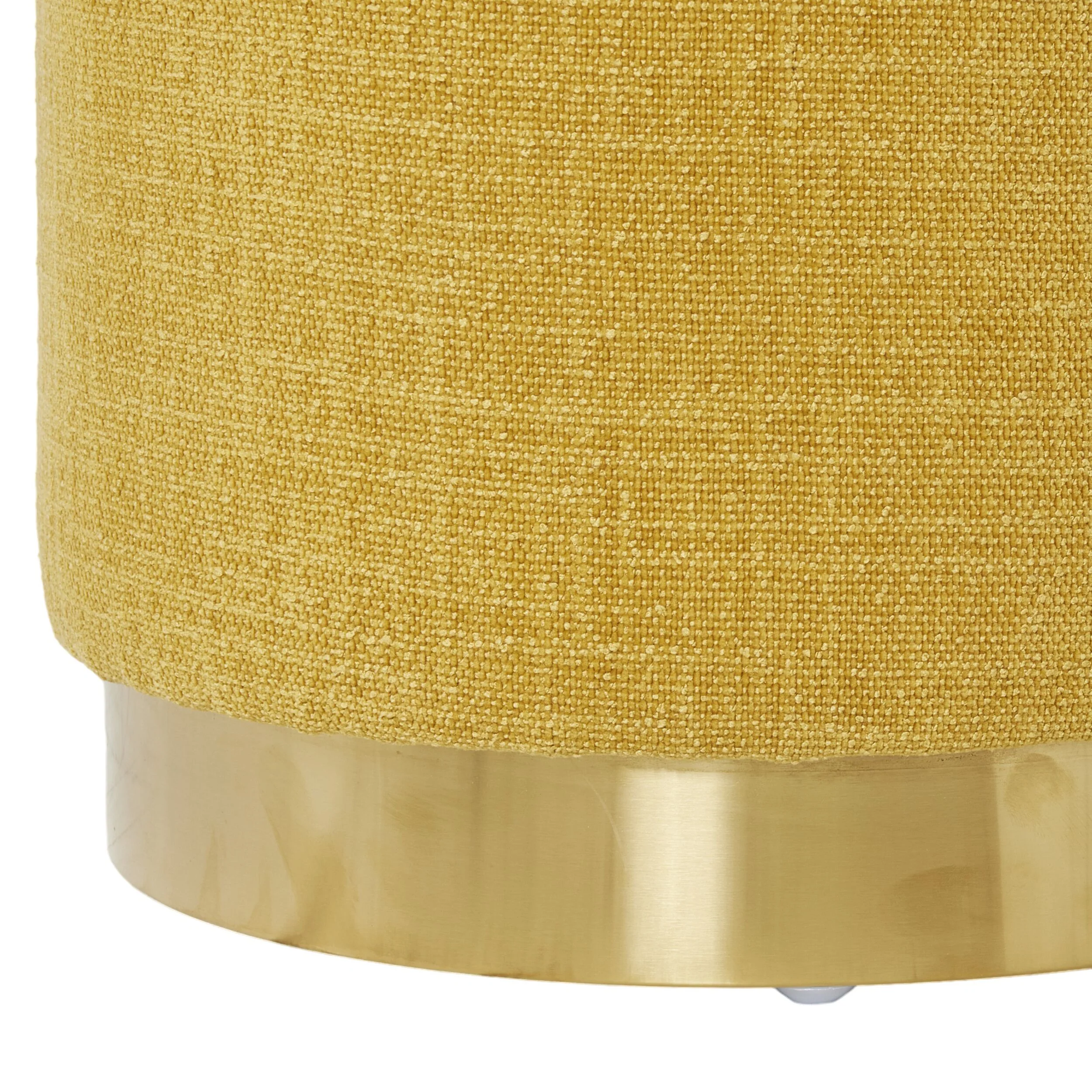 Edie Round Ottoman Solace Mustard - Image 3