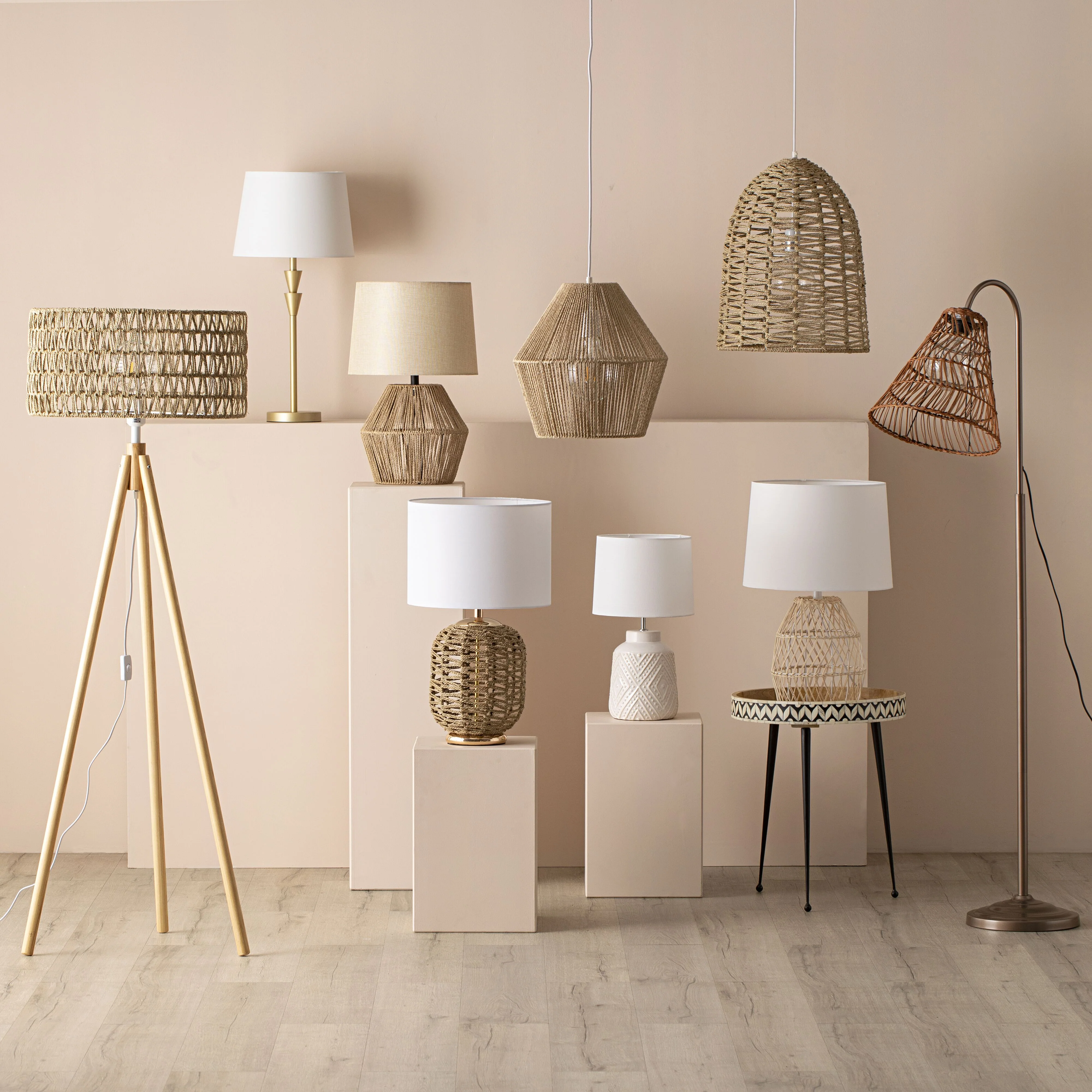 Lexi Seagrass Natural Tripod Floor Lamp 165x45cm - Image 6