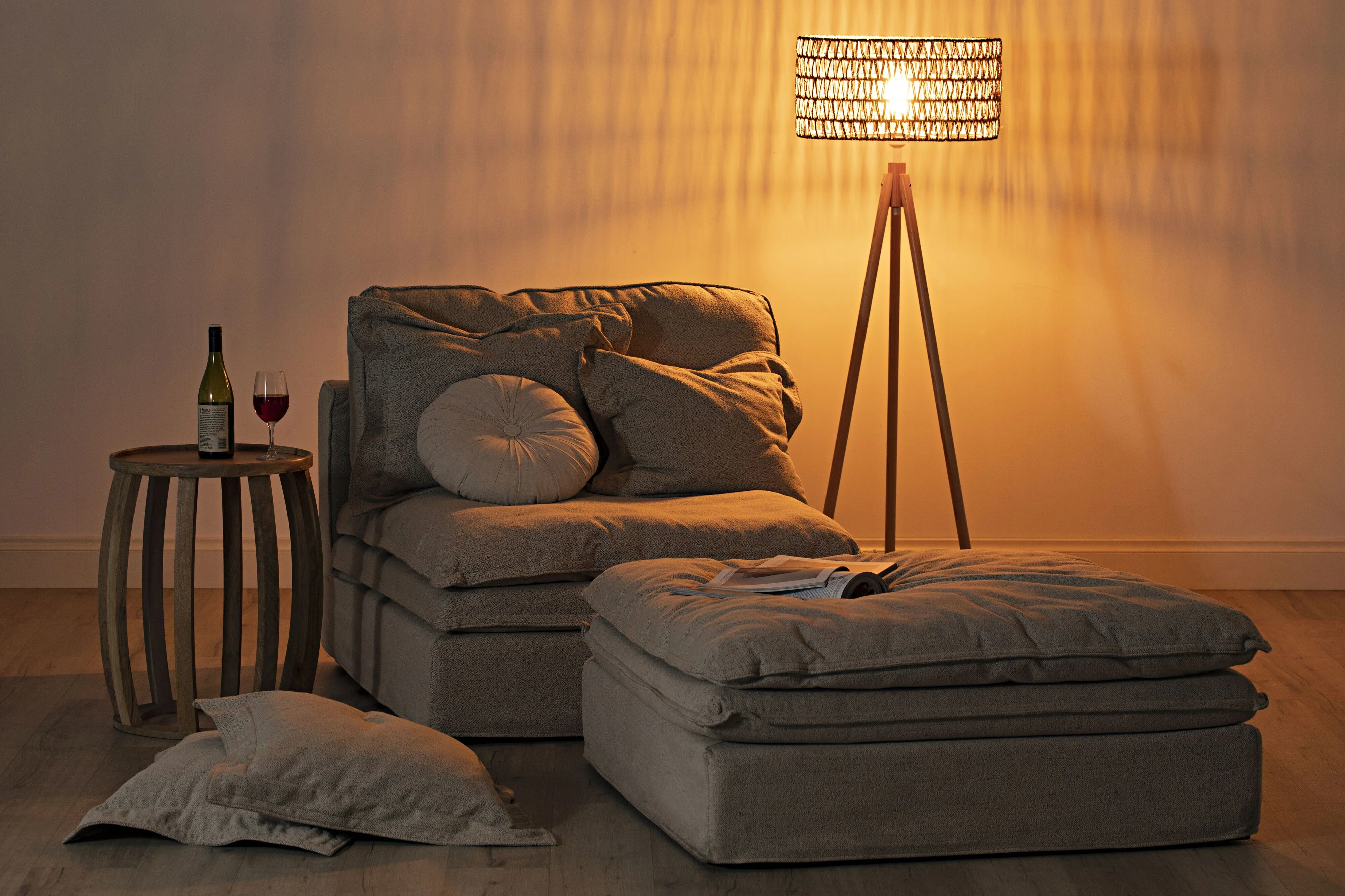 Lexi Seagrass Natural Tripod Floor Lamp 165x45cm - Image 7