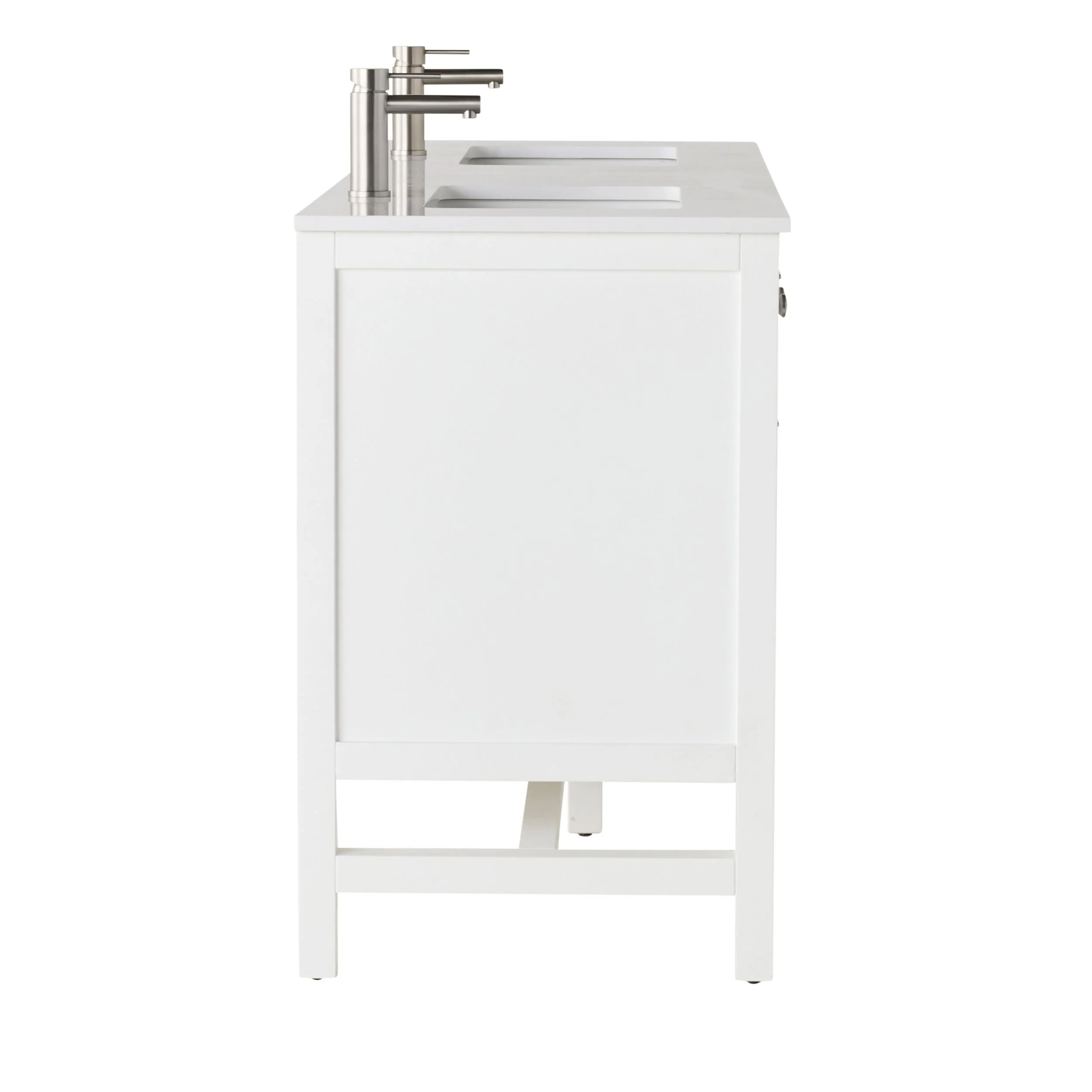 Liam Double Vanity White 1550mm - Image 4