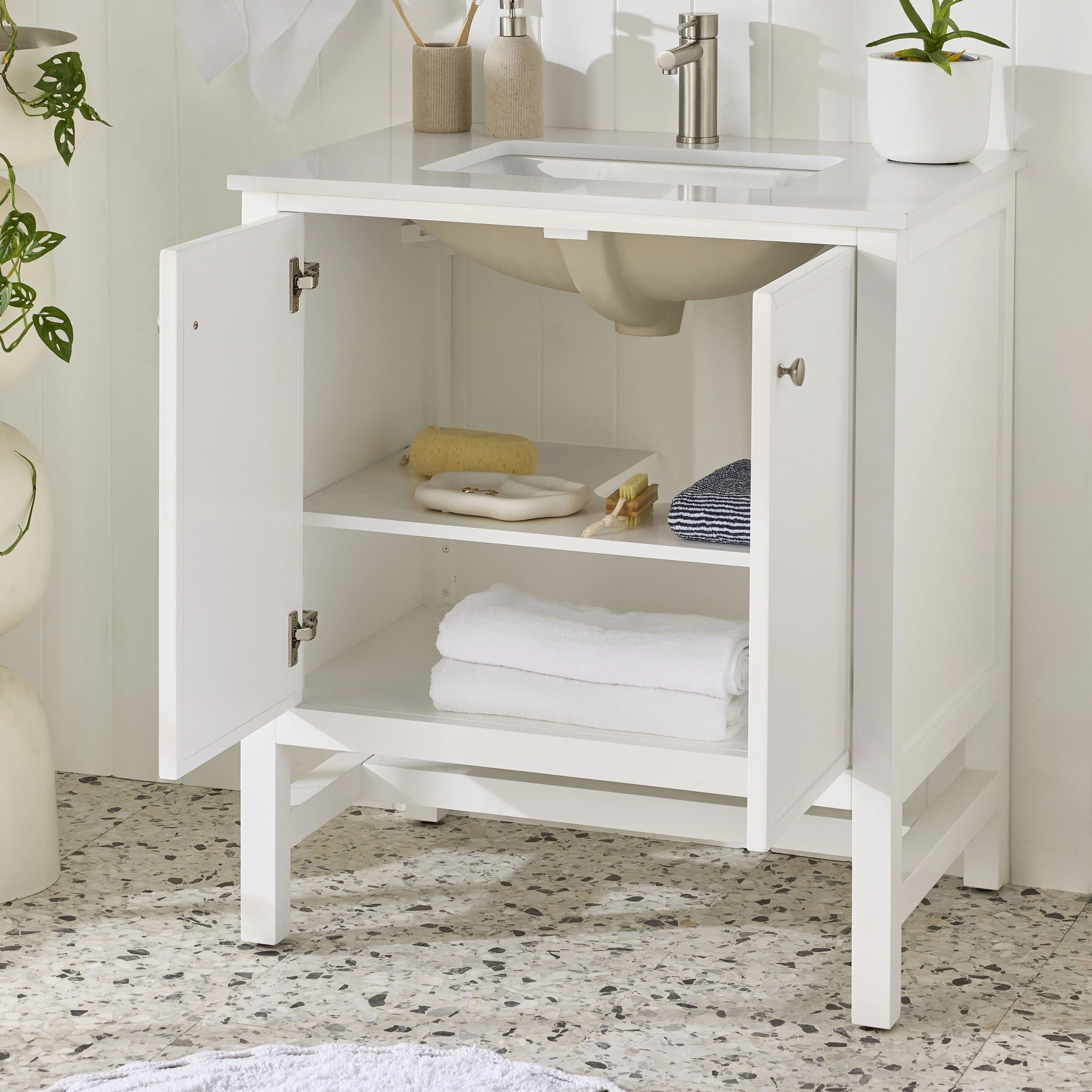 Liam Single Vanity White 790mm - Image 11