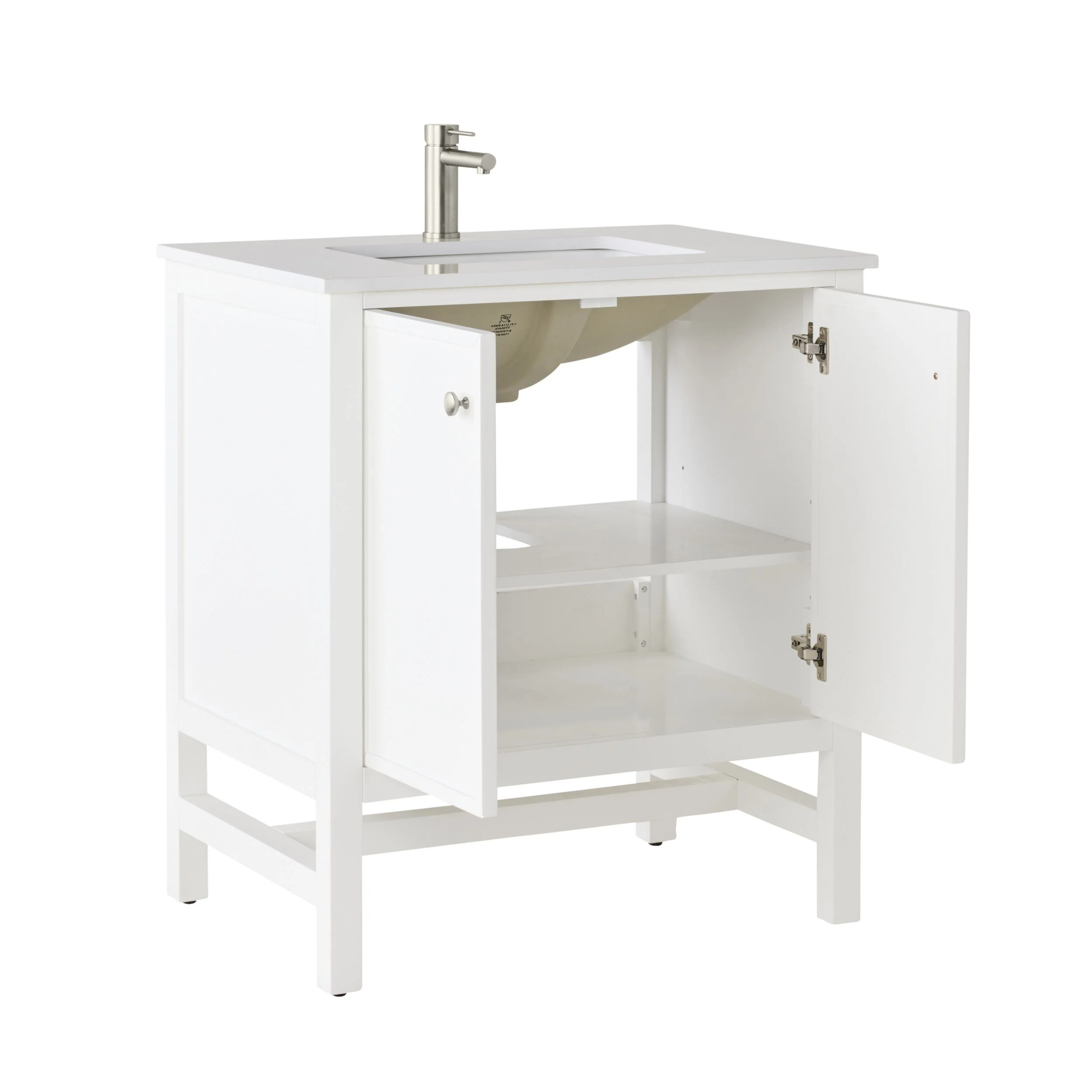 Liam Single Vanity White 790mm - Image 3