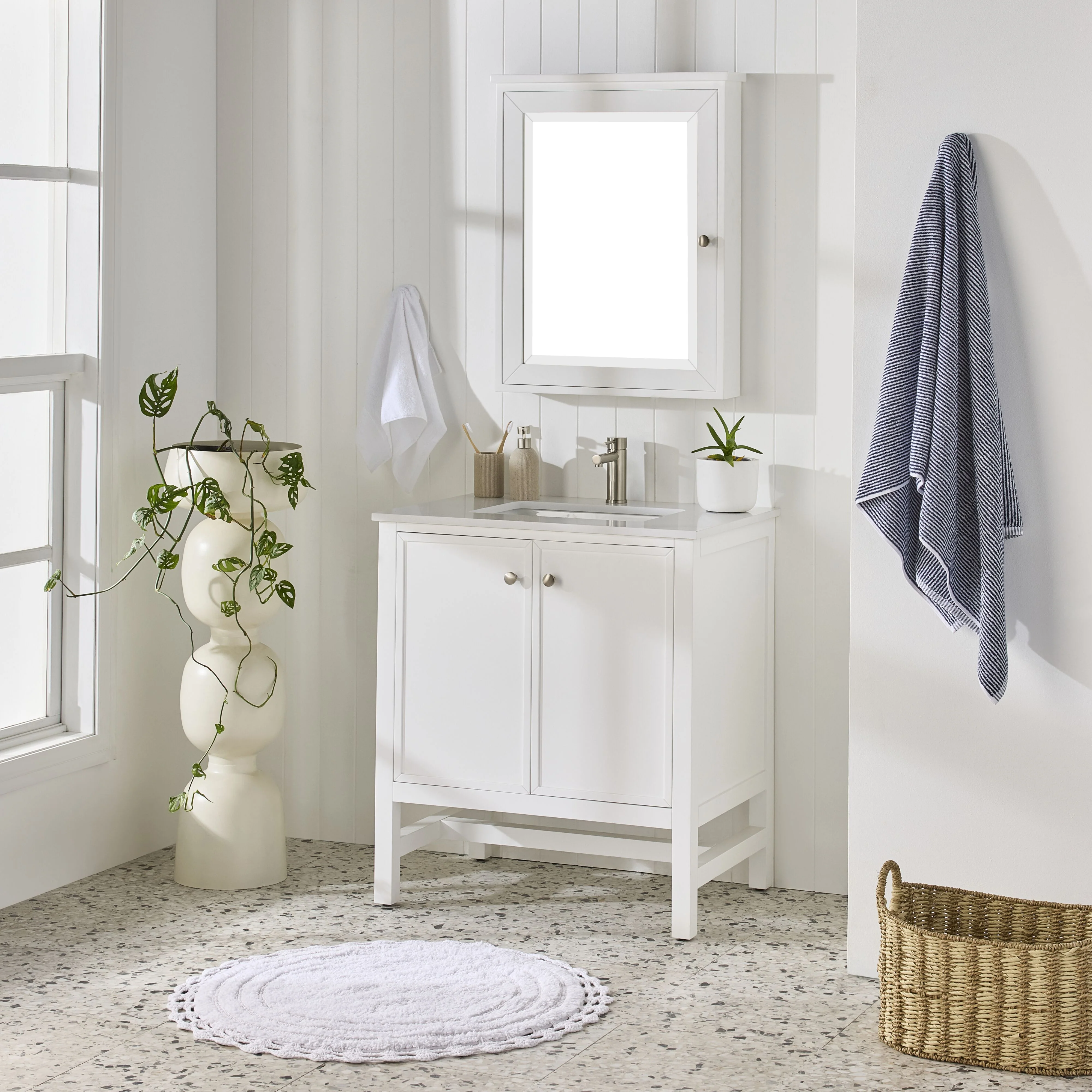 Liam Single Vanity White 790mm - Image 9