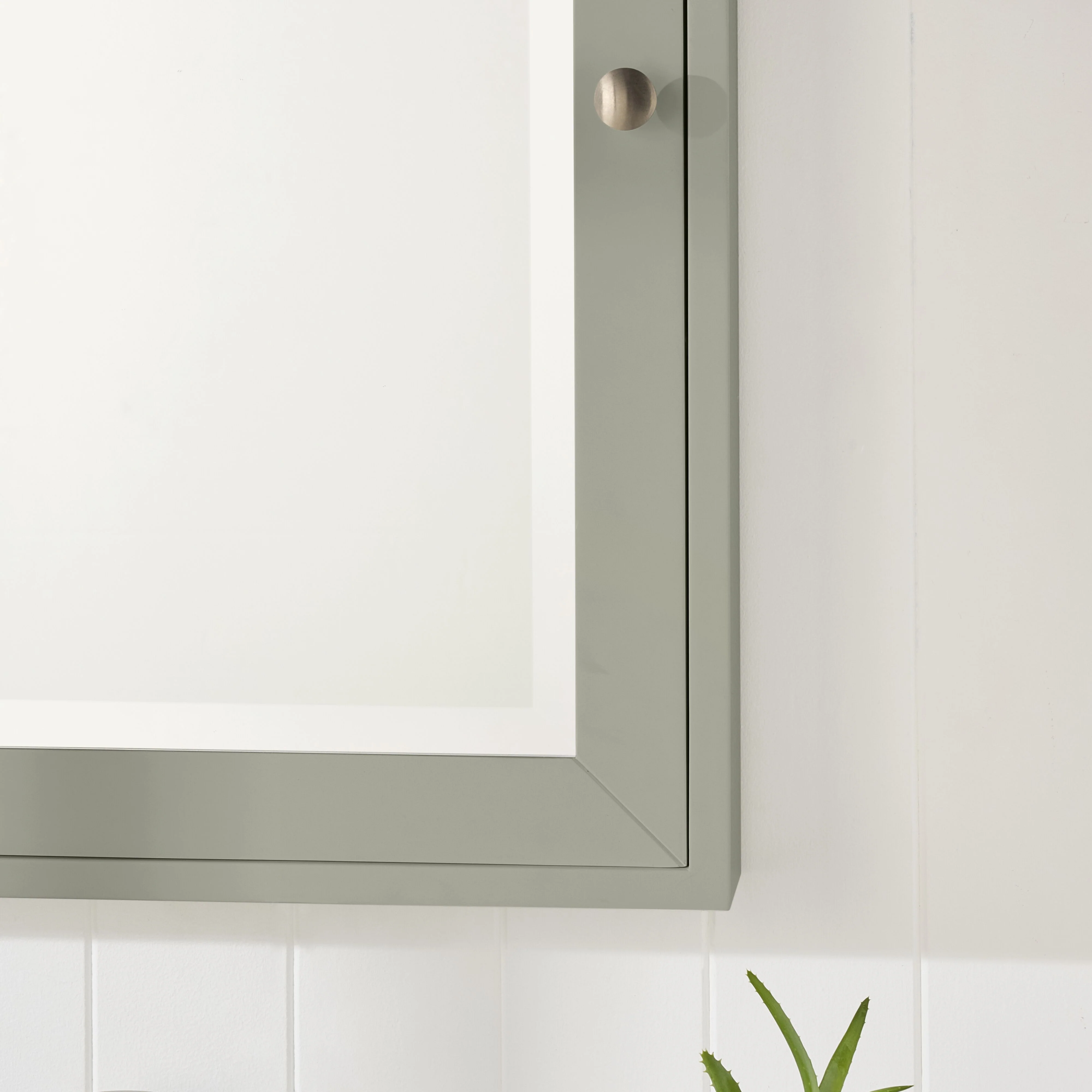 Liam Vanity Mirror Cabinet Evergreen Fog 610x762mm - Image 7