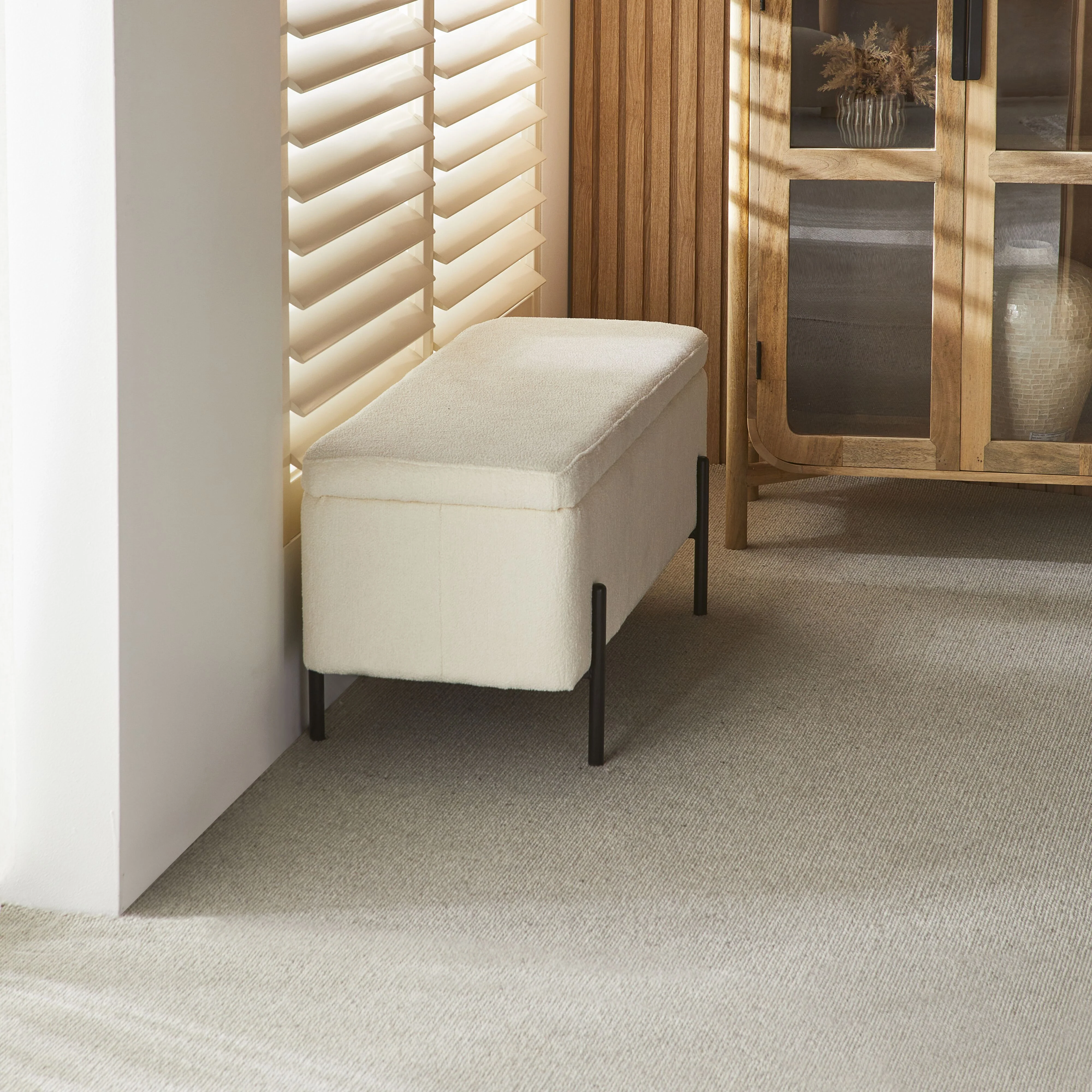 Lily Rectangle Bench Alba Ice White - Image 10