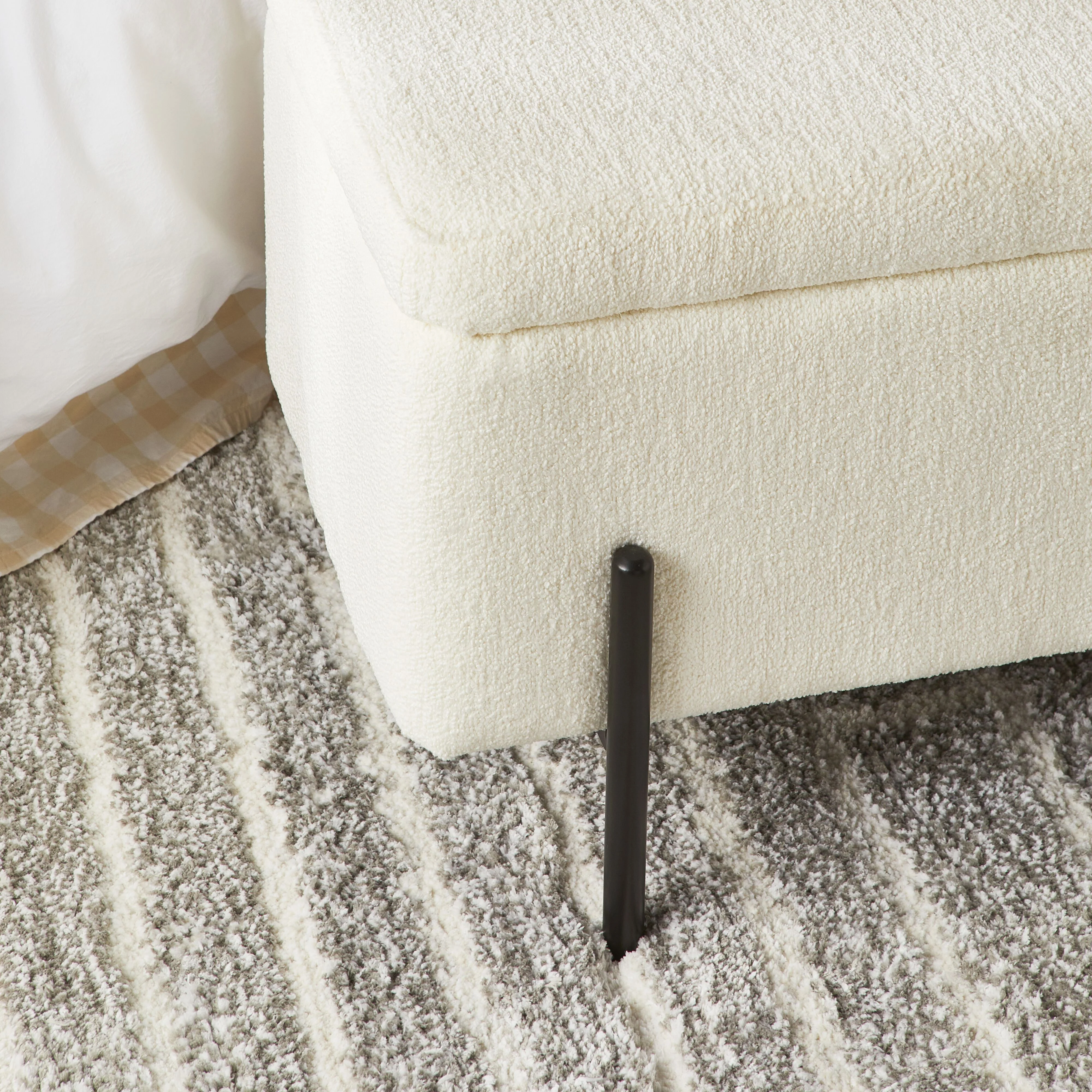Lily Rectangle Bench Alba Ice White - Image 9