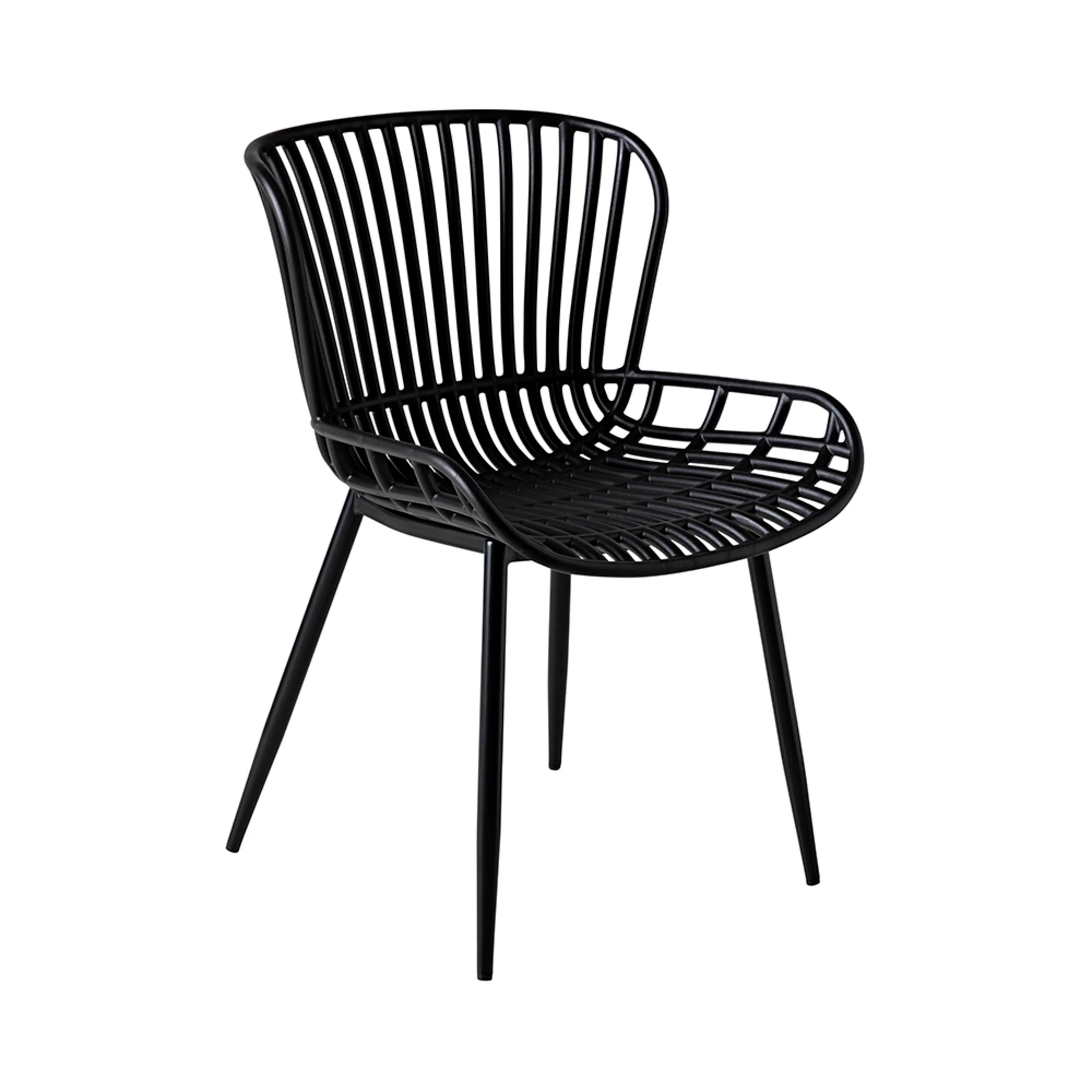 Lini Outdoor Dining Chair Black - Image 2