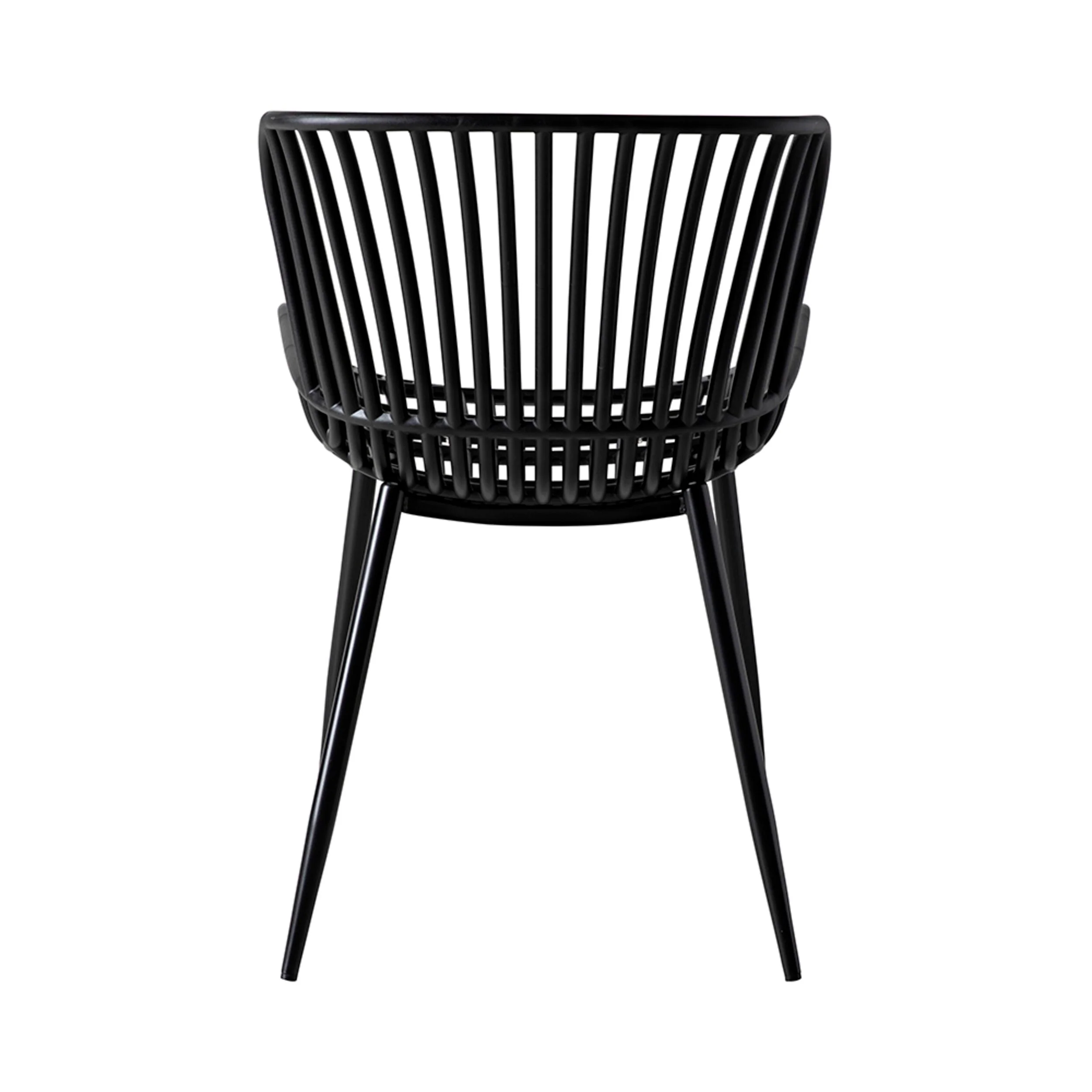 Lini Outdoor Dining Chair Black - Image 4