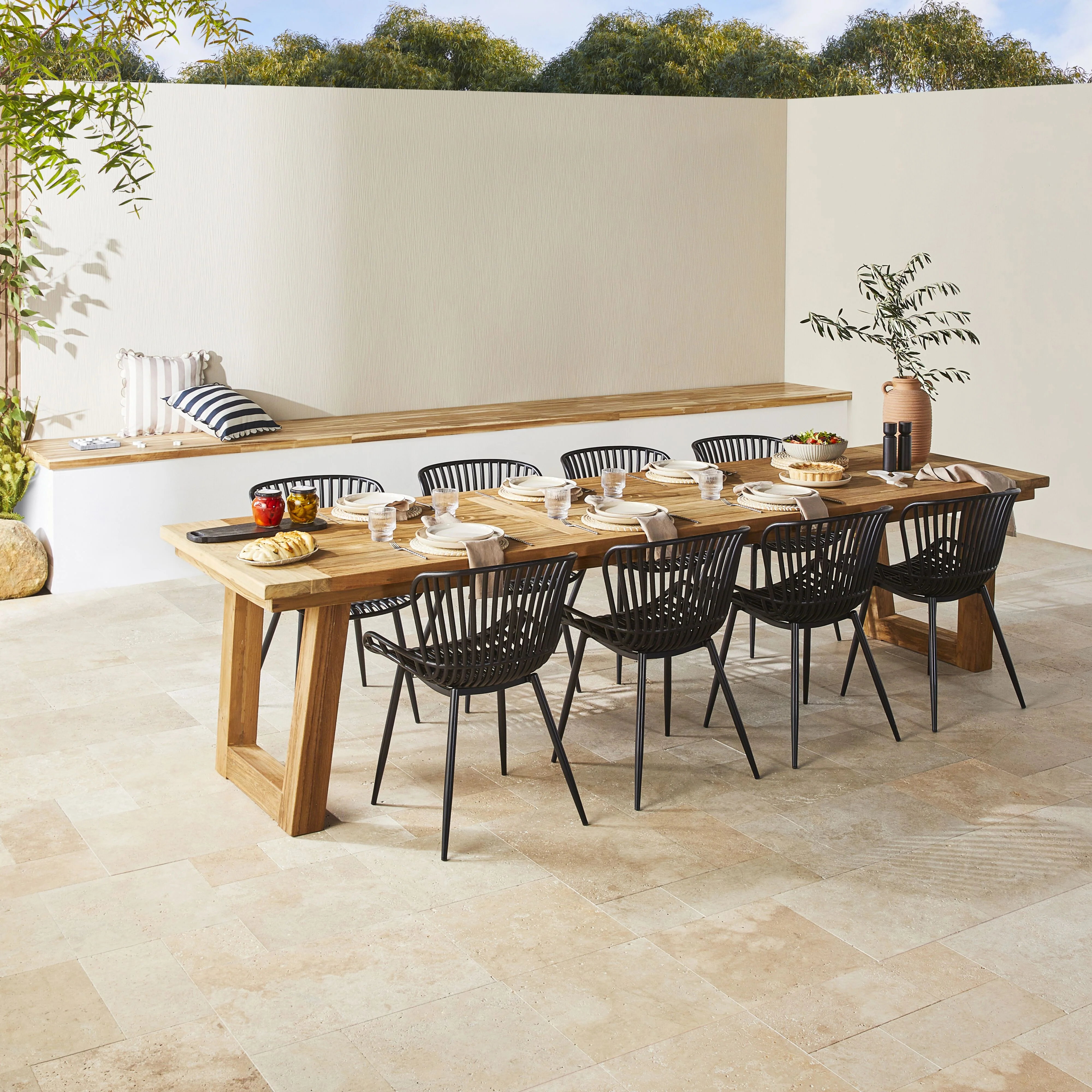 Lini Outdoor Dining Chair Black - Image 7