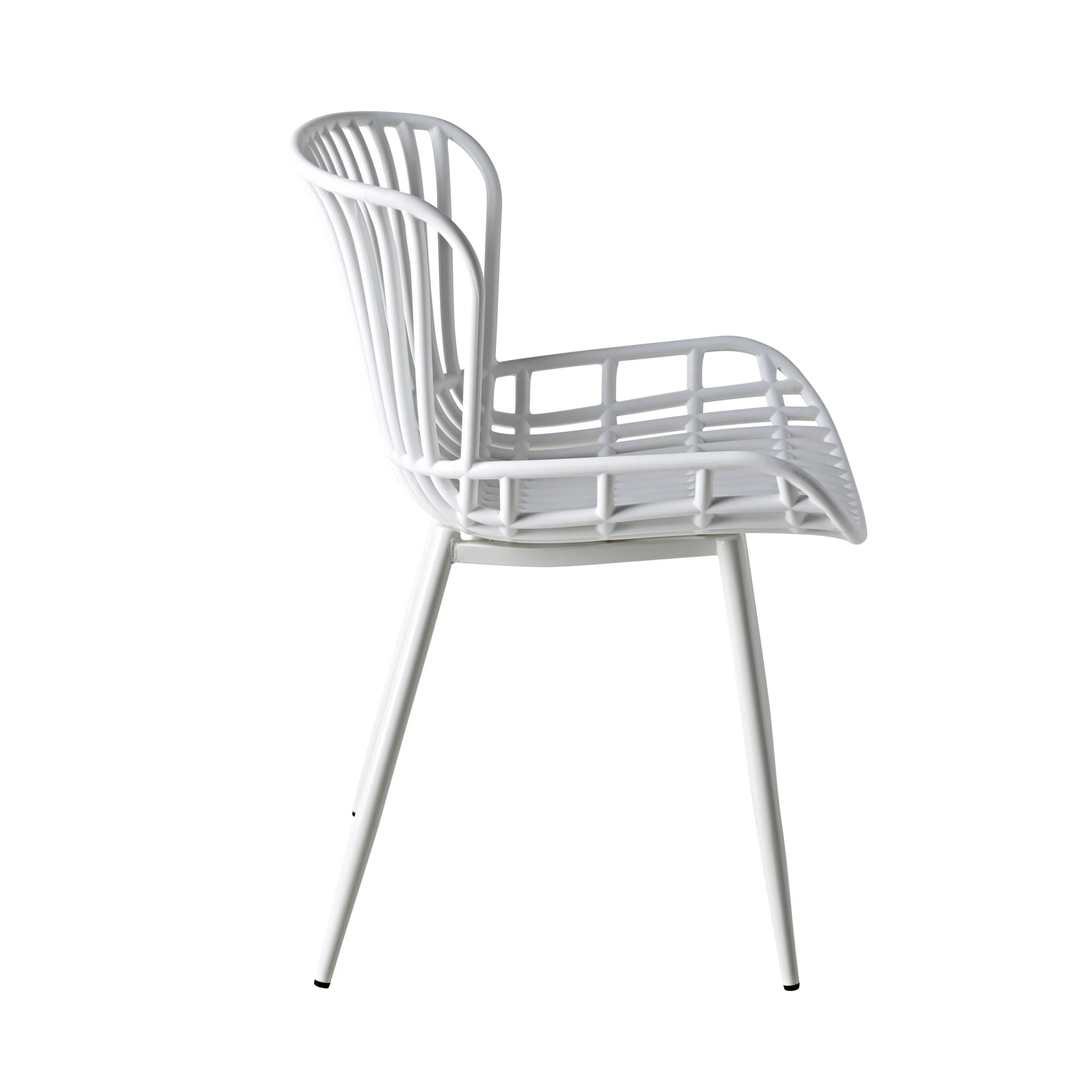 Lini Outdoor Dining Chair White - Image 3