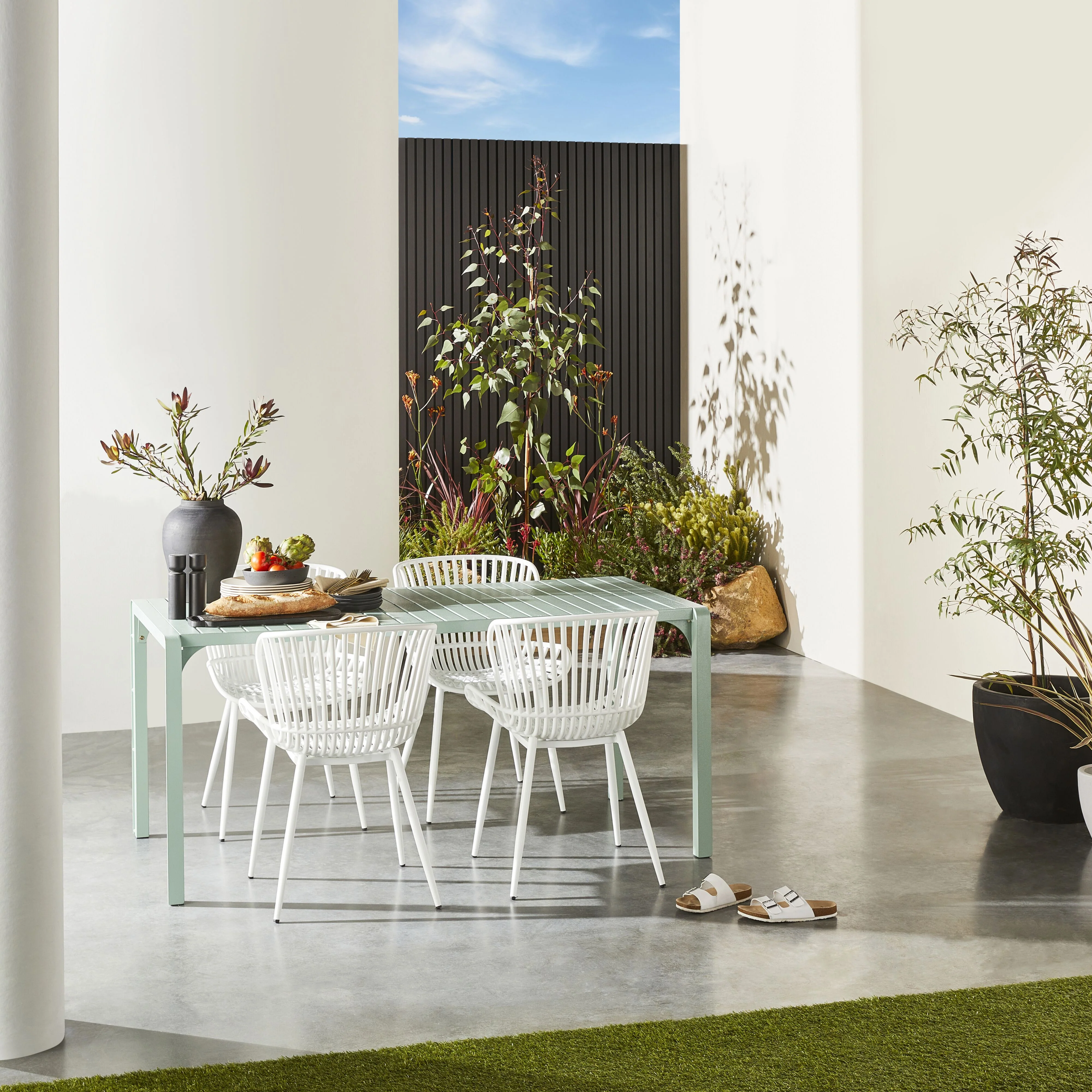 Lini Outdoor Dining Chair White - Image 6